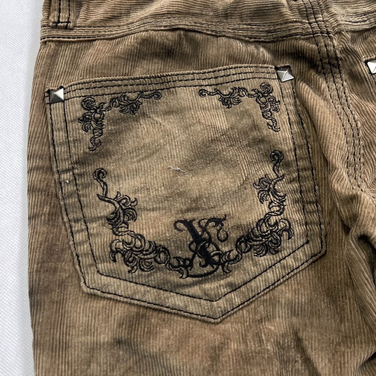 GOSTAR DE FUGA Xfrm Claw Mark Raw Motif Corduroy Pant Size US 29 - 11 Thumbnail