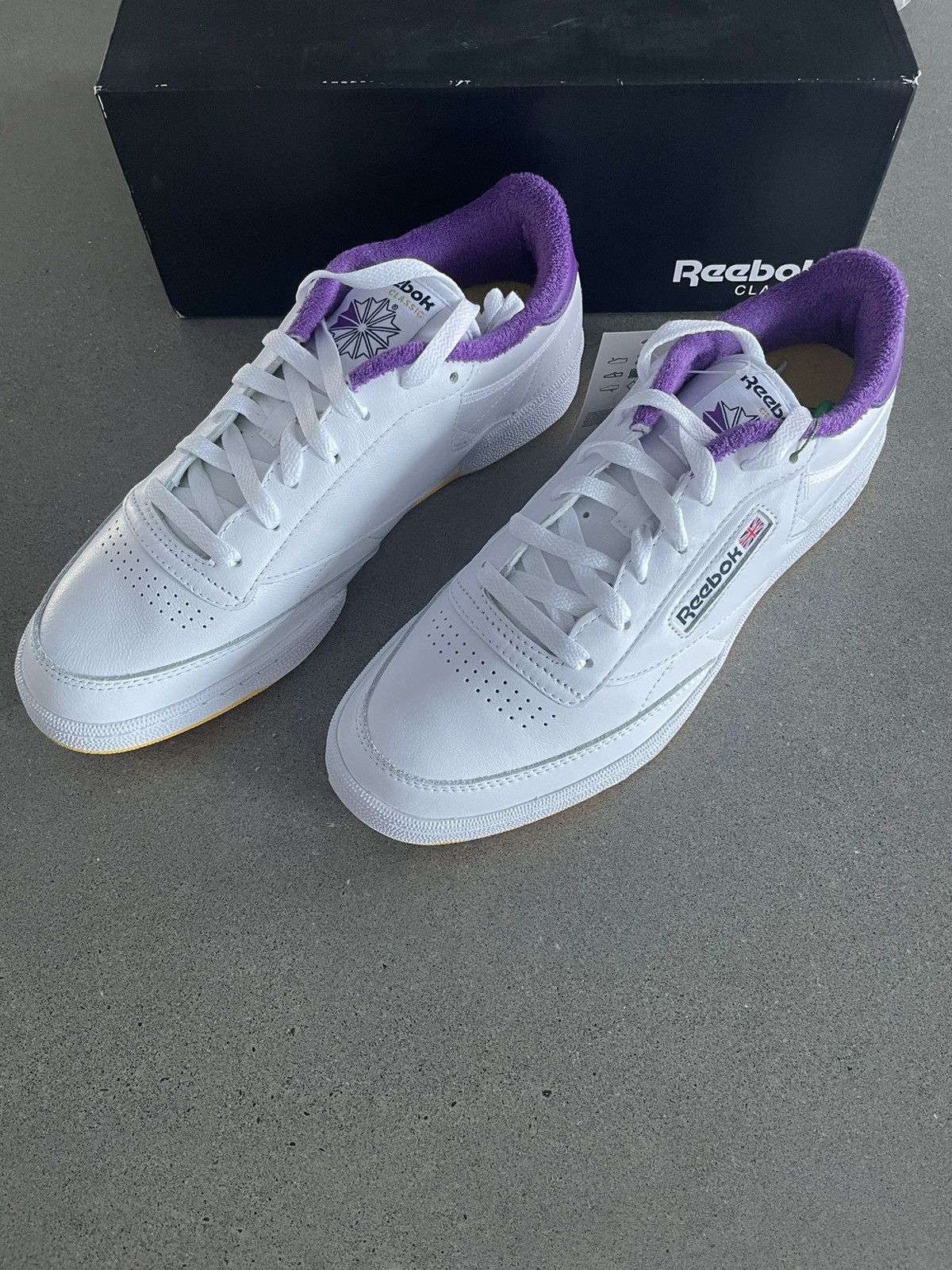 Eric Emanuel × Reebok NEW: Reebok x Eric Emanuel Club C 85 "Regal Purple" FY3411 Size US 11 / EU 44 - 4 Thumbnail