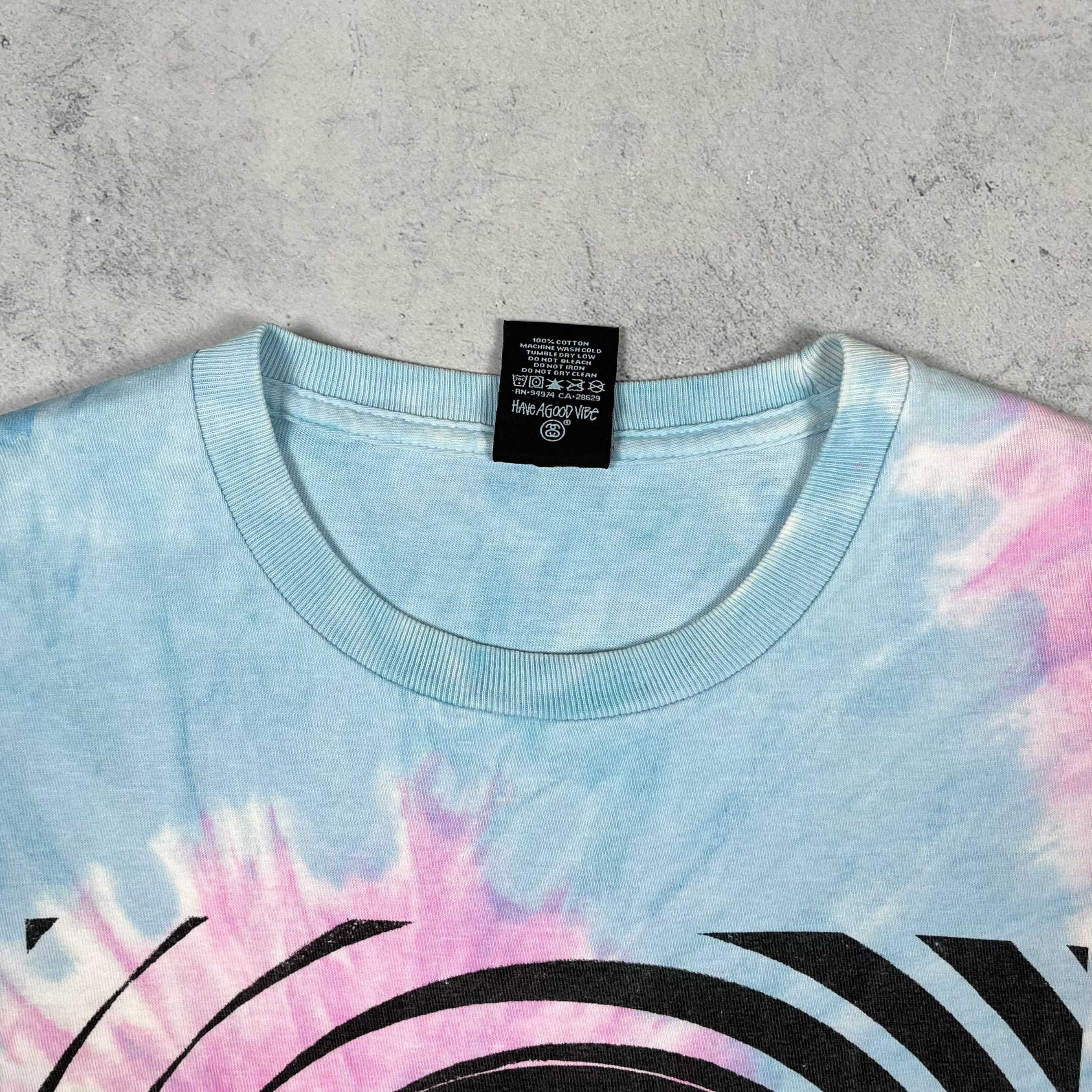 Stussy Vintage Stussy Big Logo SS Tie-Dye T Shirt 00’s Size US M / EU 48-50 / 2 - 10 Thumbnail