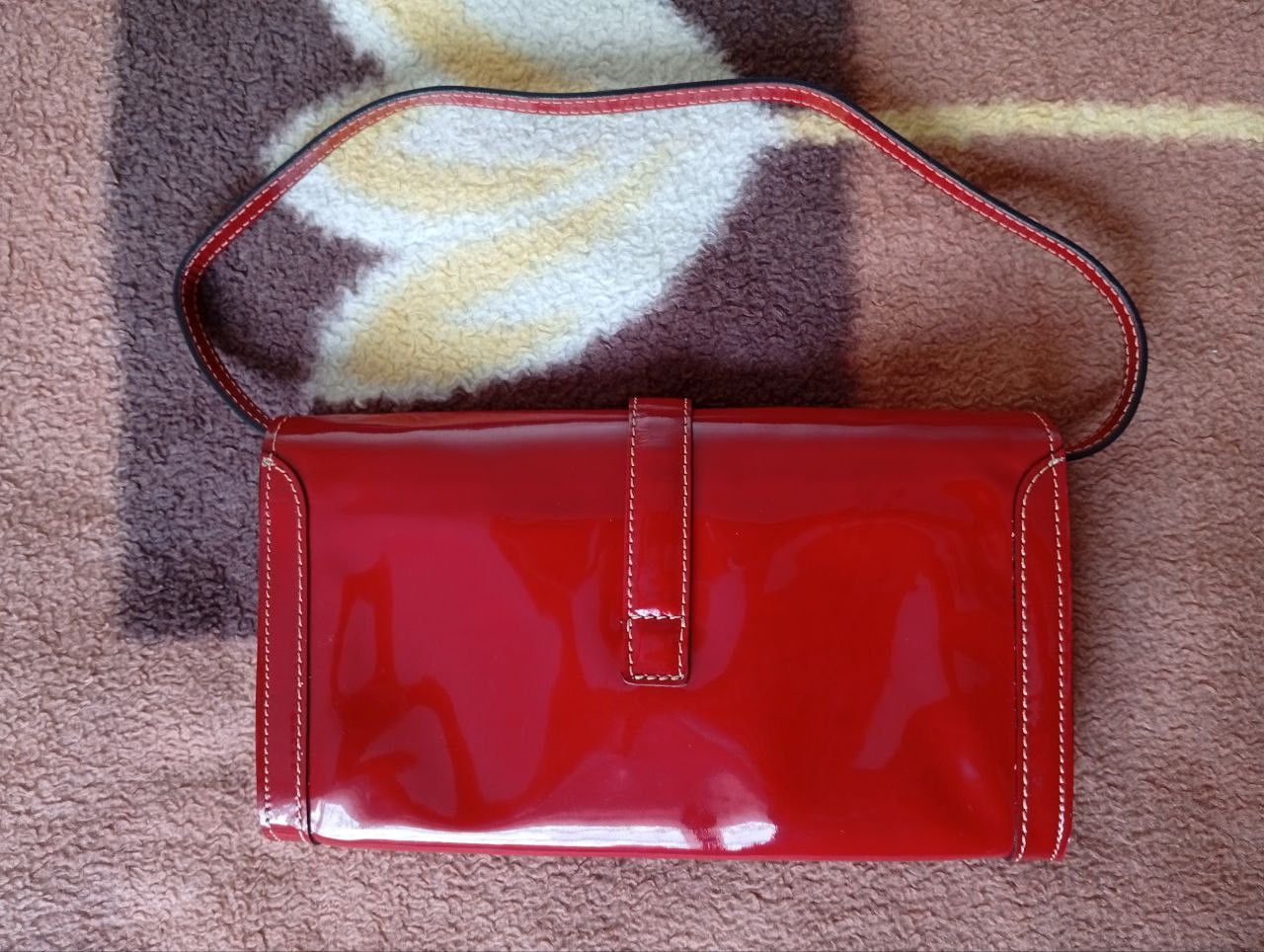 Genuine Leather Clutch bag Genuine original, patent leather Size ONE SIZE - 2 Thumbnail