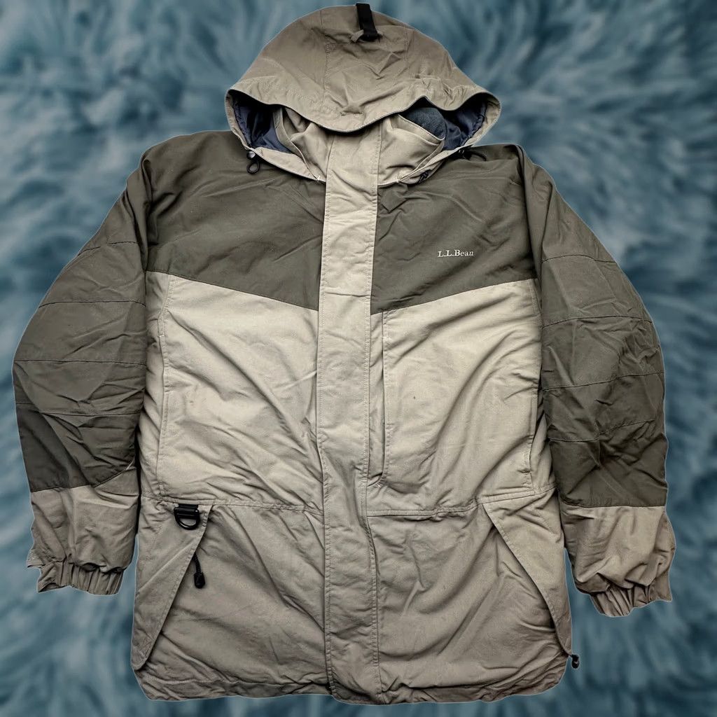 Vintage VINTAGE L.L. Bean Rugged Ridge Parka Jacket Mens Large Brown Hooded Insulated Thinsulate Long Coat Size US L / EU 52-54 / 3 - 1 Thumbnail