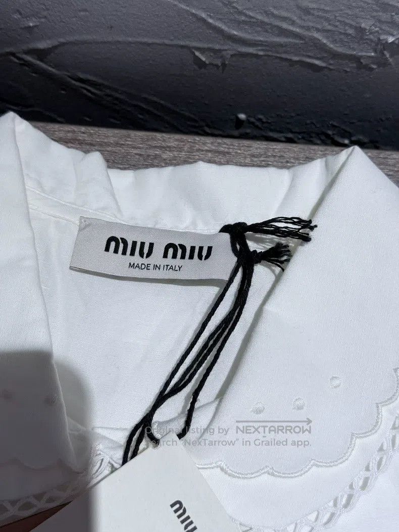 Miu Miu Miu Miu 40 Lace doll collar shirt Size M / US 6-8 / IT 42-44 - 2 Thumbnail