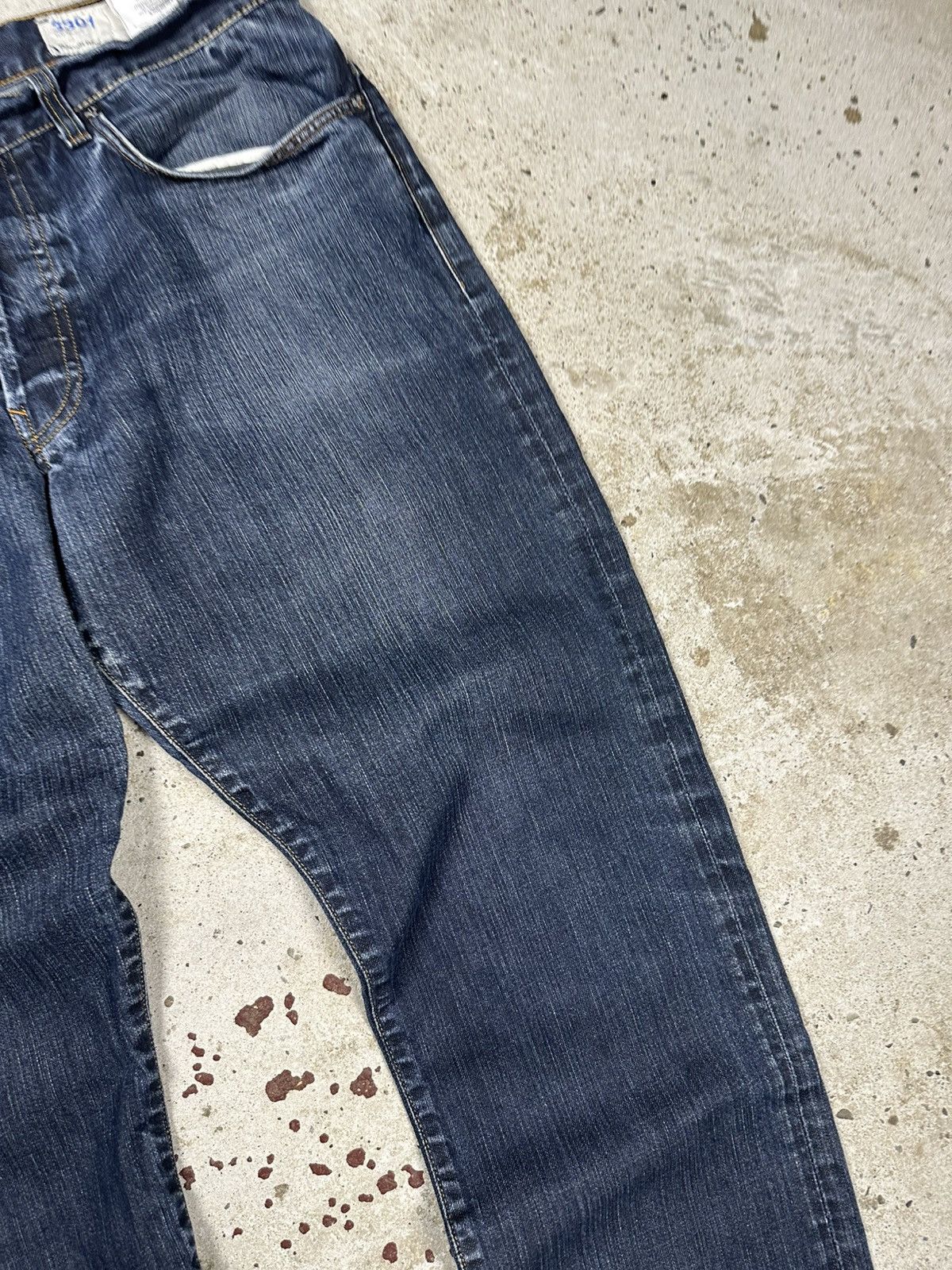 G-Star × Japanese Brand × Vintage Vintage Y2K G Star Raw 3301 Straight Denim Pants Jeans Size US 34 / EU 50 - 6 Thumbnail