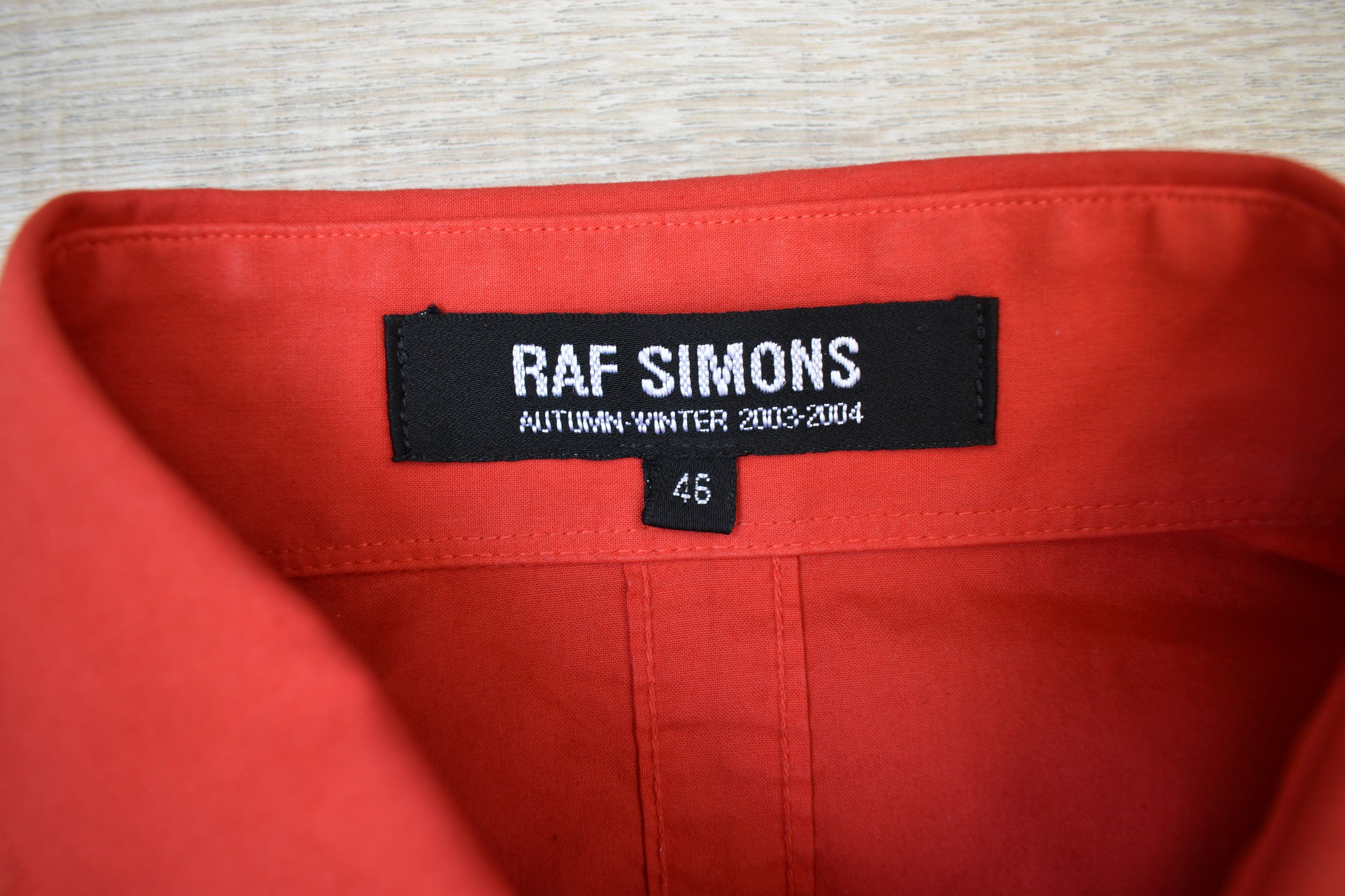 Raf Simons Raf Simons aw03 Closer Kraftwerk Red Button-up Shirt Size US S / EU 44-46 / 1 - 3 Thumbnail