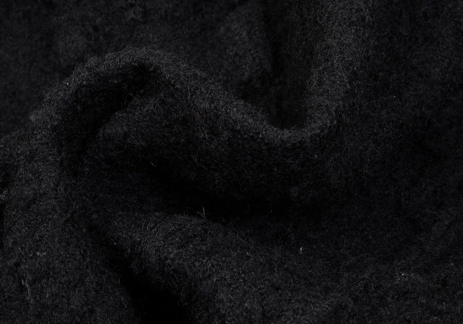 Comme des Garcons Homme Plus Wool Felt Curved Jacket in Black Size M Size US M / EU 48-50 / 2 - 14 Thumbnail