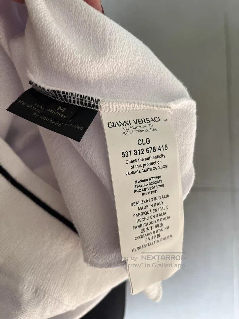 Other Versace Men's Medusa avatar white long-sleeved T-shirt swe Size US M / EU 48-50 / 2 - 4 Thumbnail