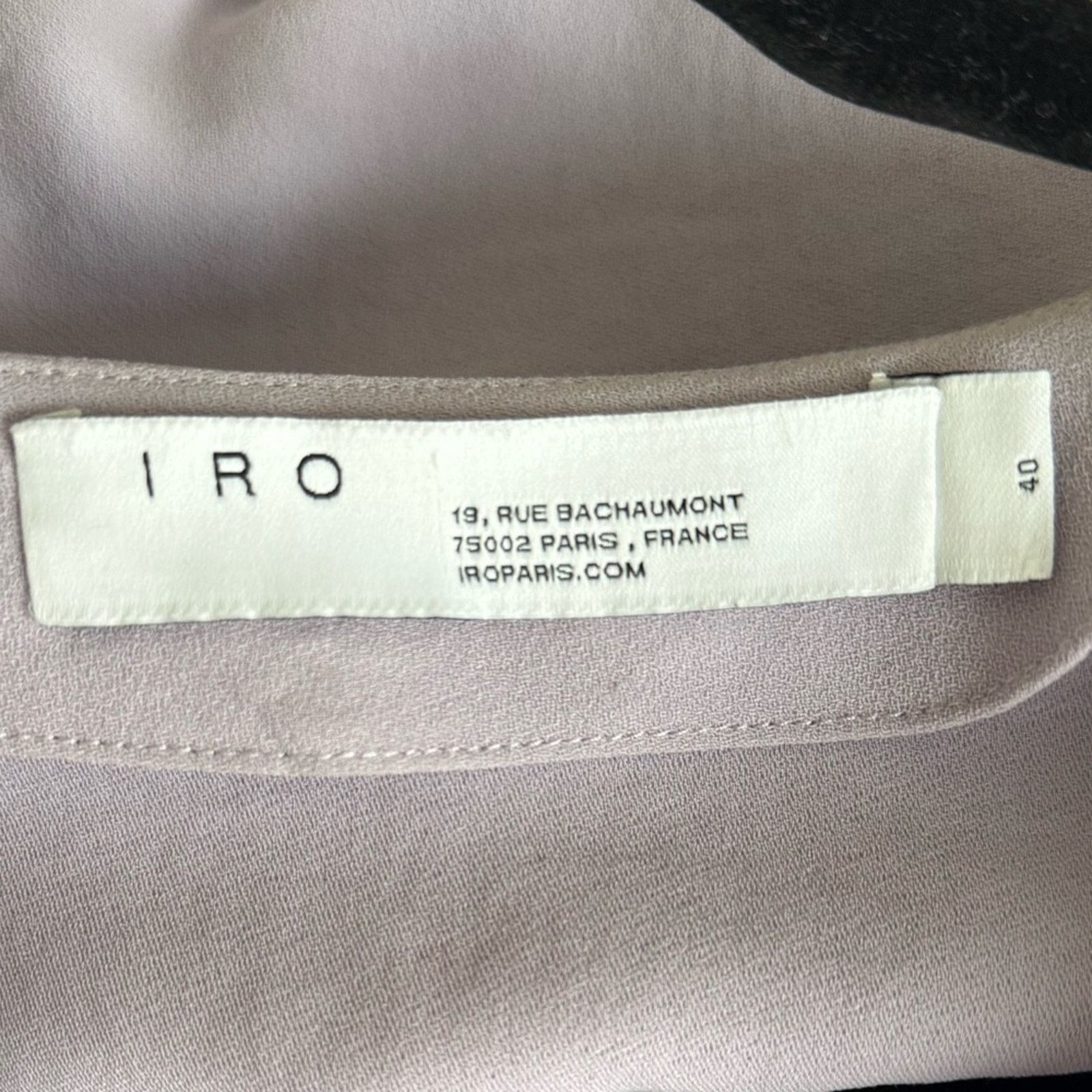 Iro IRO Lavender V-Neck Blouse Size L / US 10 / IT 46 - 5 Thumbnail