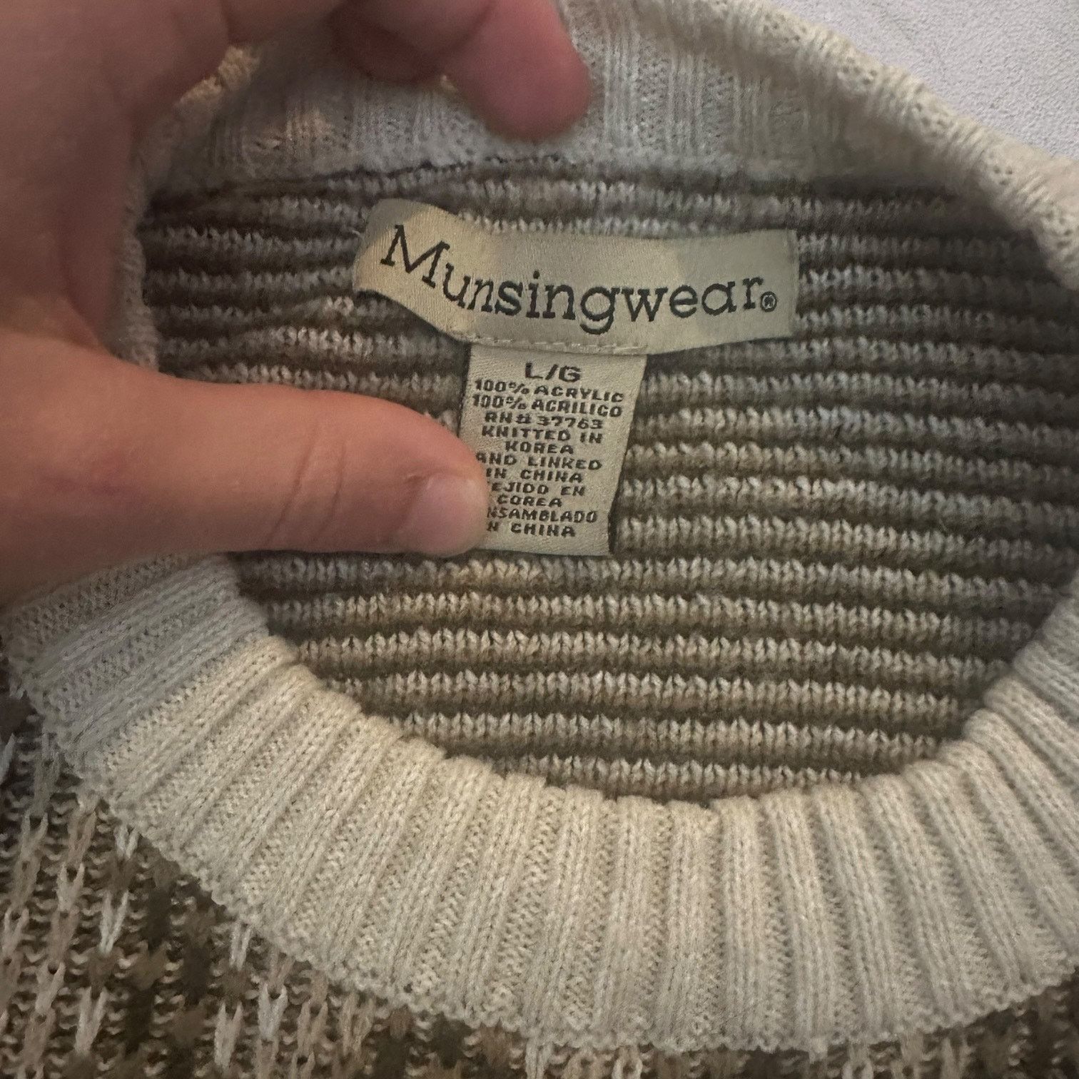 Other Munsing wear patterned knit sweater Size US L / EU 52-54 / 3 - 2 Thumbnail