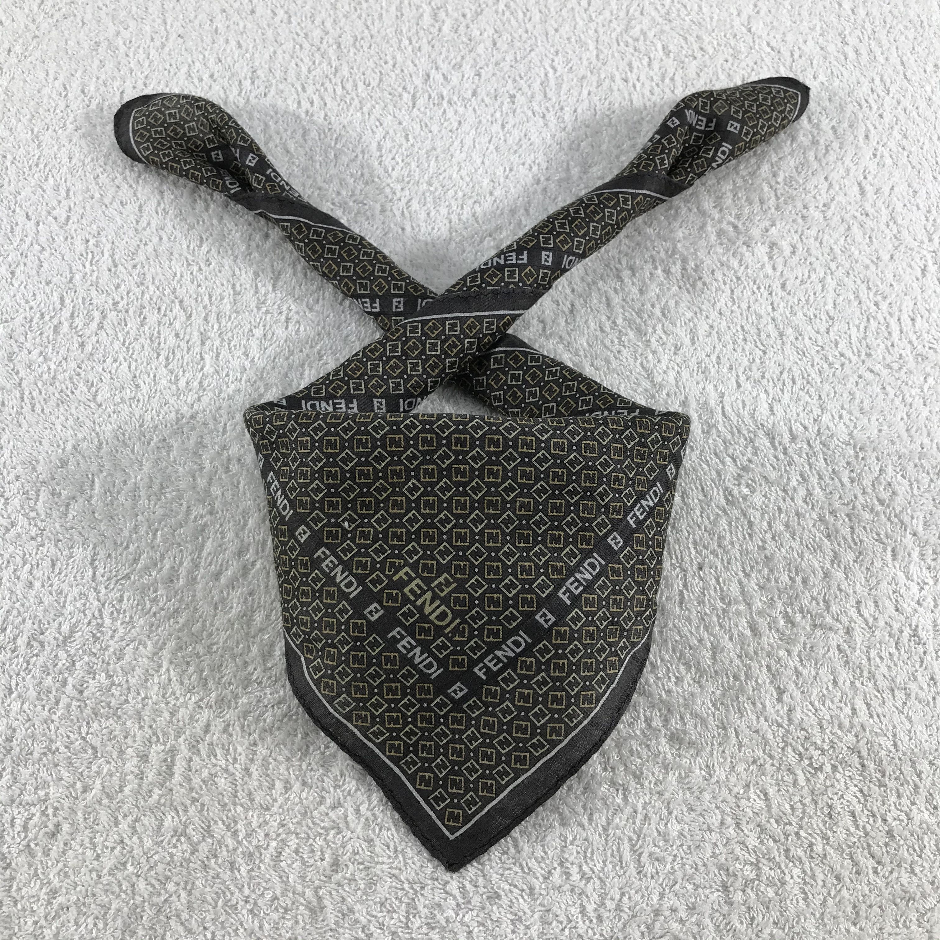 Vintage Fendi Bandana / Handkerchief / Neckerchief - S046 Size ONE SIZE - 3 Thumbnail