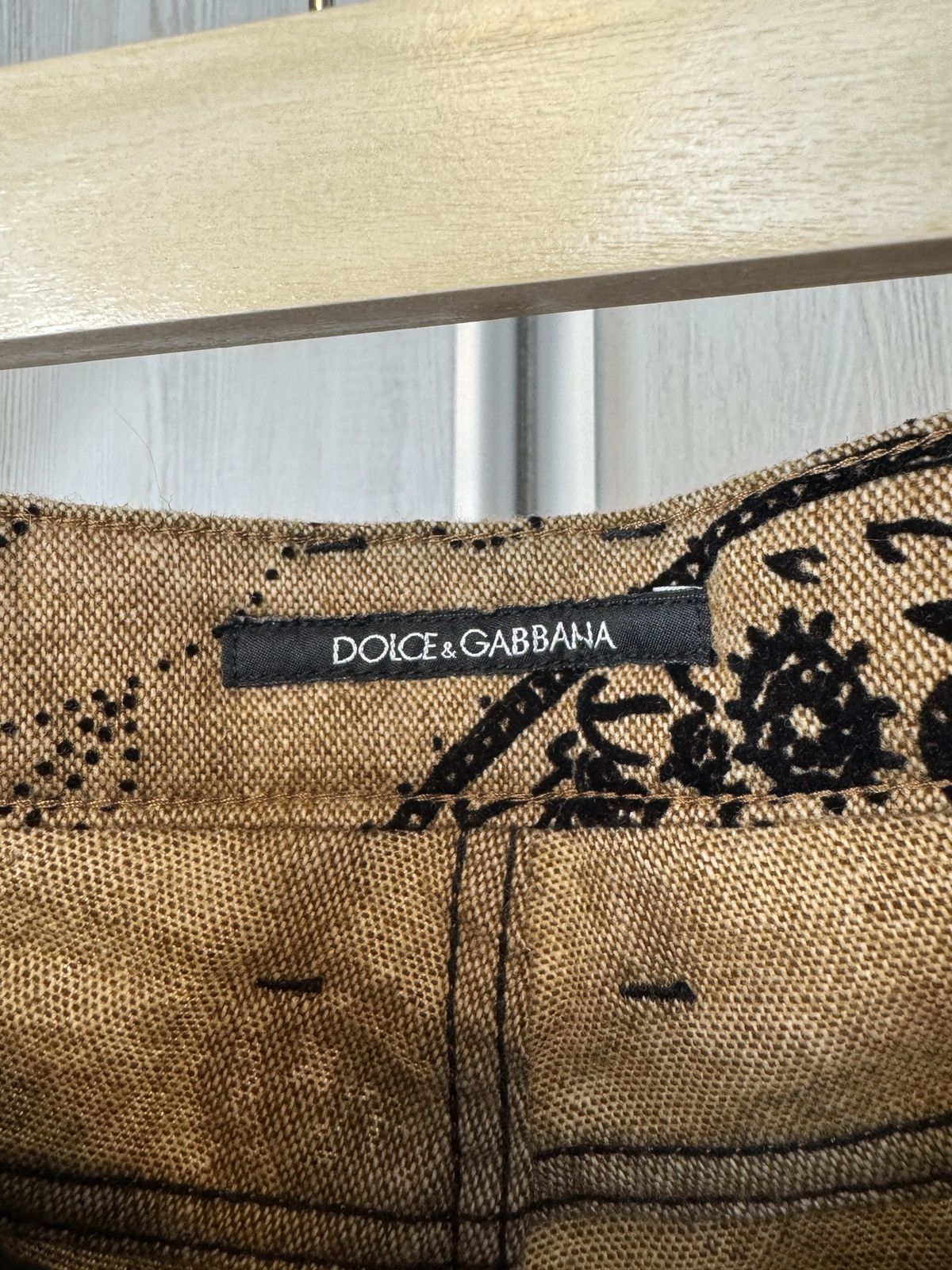 Dolce & Gabbana Dolce & Gabbana luxury paisley monogram pattern pants Size 30" / US 8 / IT 44 - 14 Thumbnail