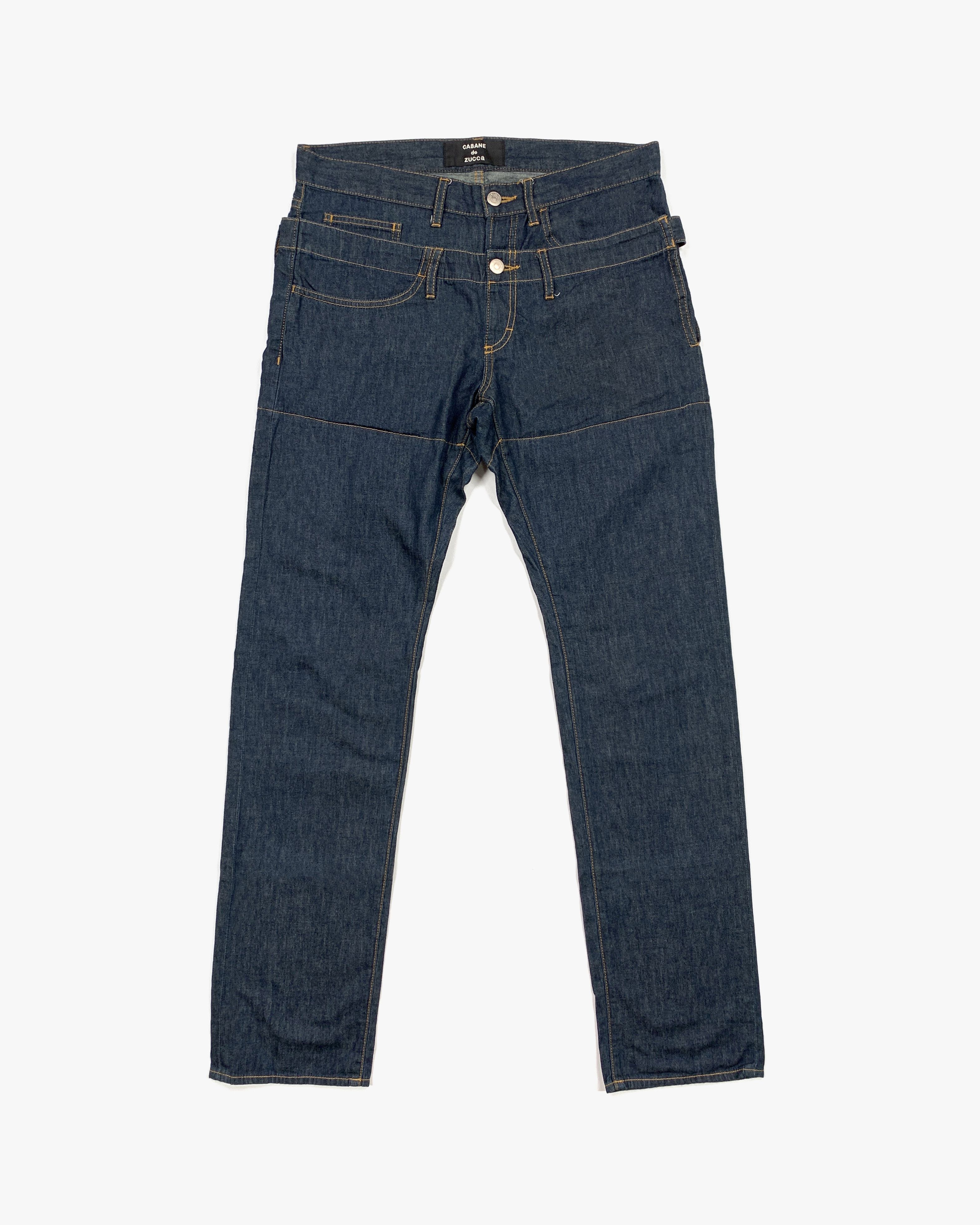 CABANE de ZUCCa Double Waist Jeans Size US 30 / EU 46 - 2 Thumbnail