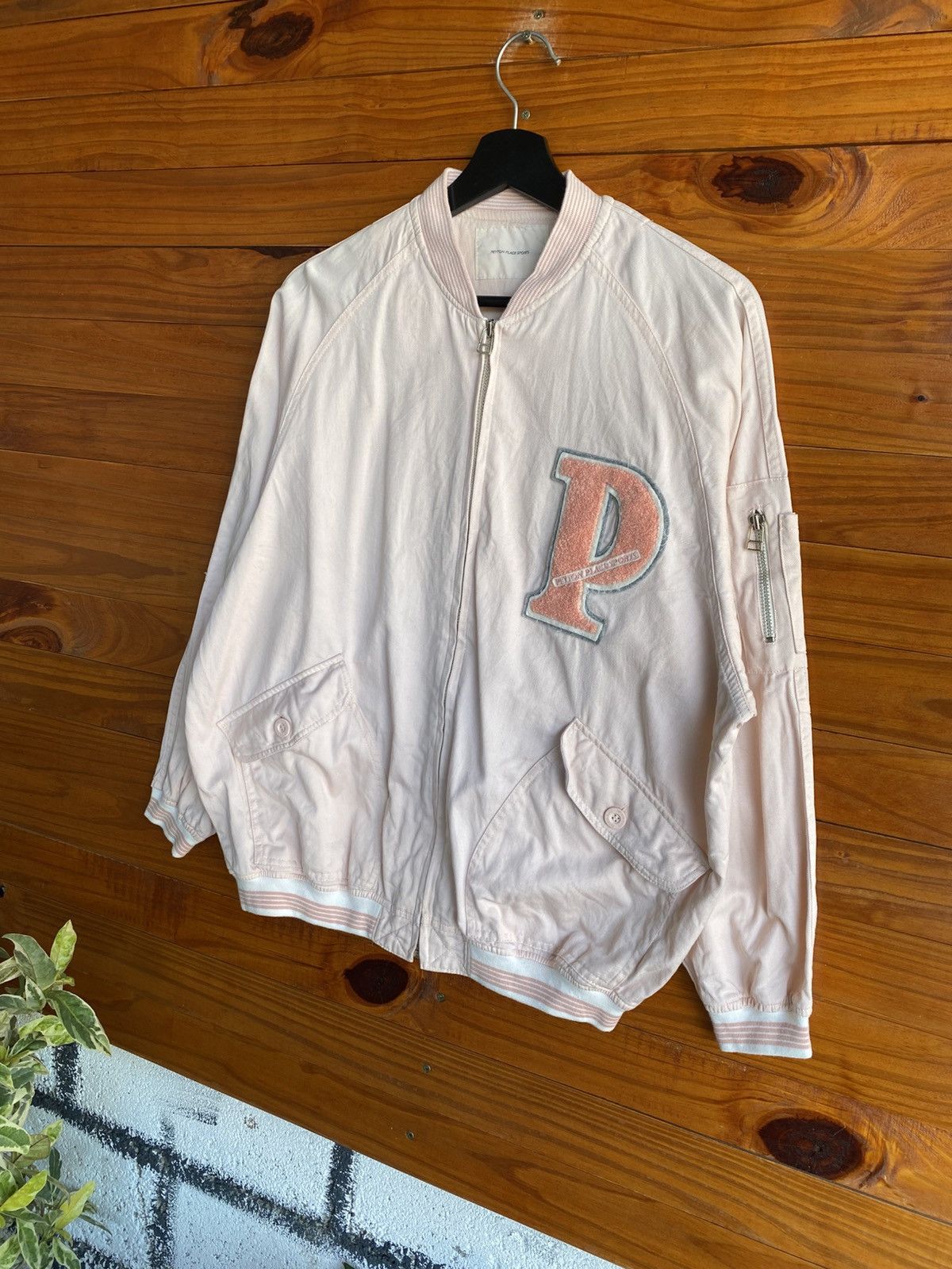 Japanese Brand Vintage Peyton Place Sports Bomber Jacket Floral Back Print Size US M / EU 48-50 / 2 - 4 Thumbnail
