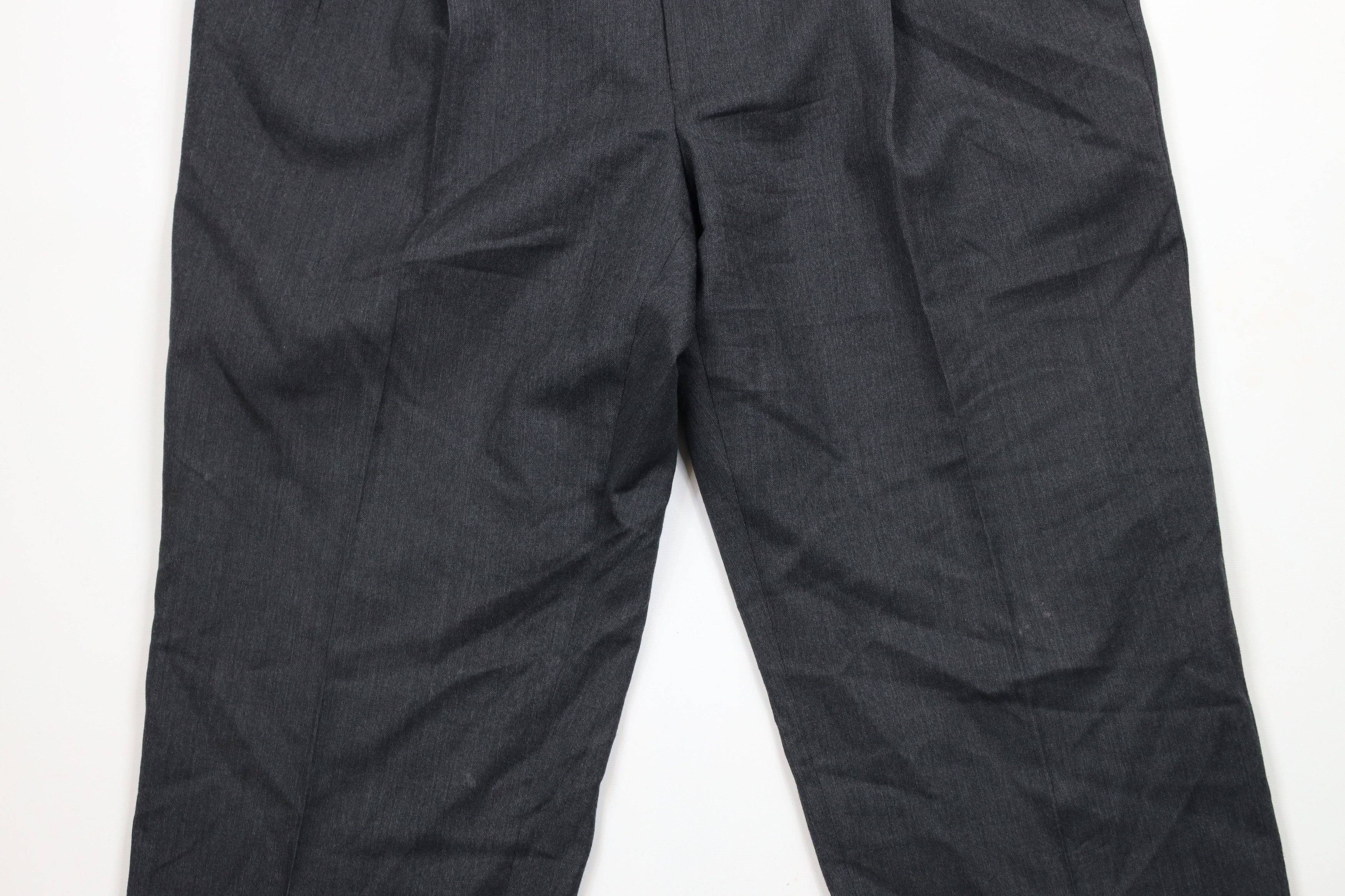 Jos. A. Bank × Vintage Vintage Jos A Bank Cuffed Wool Cashmere Chino Pants Gray Size US 36 / EU 52 - 3 Thumbnail