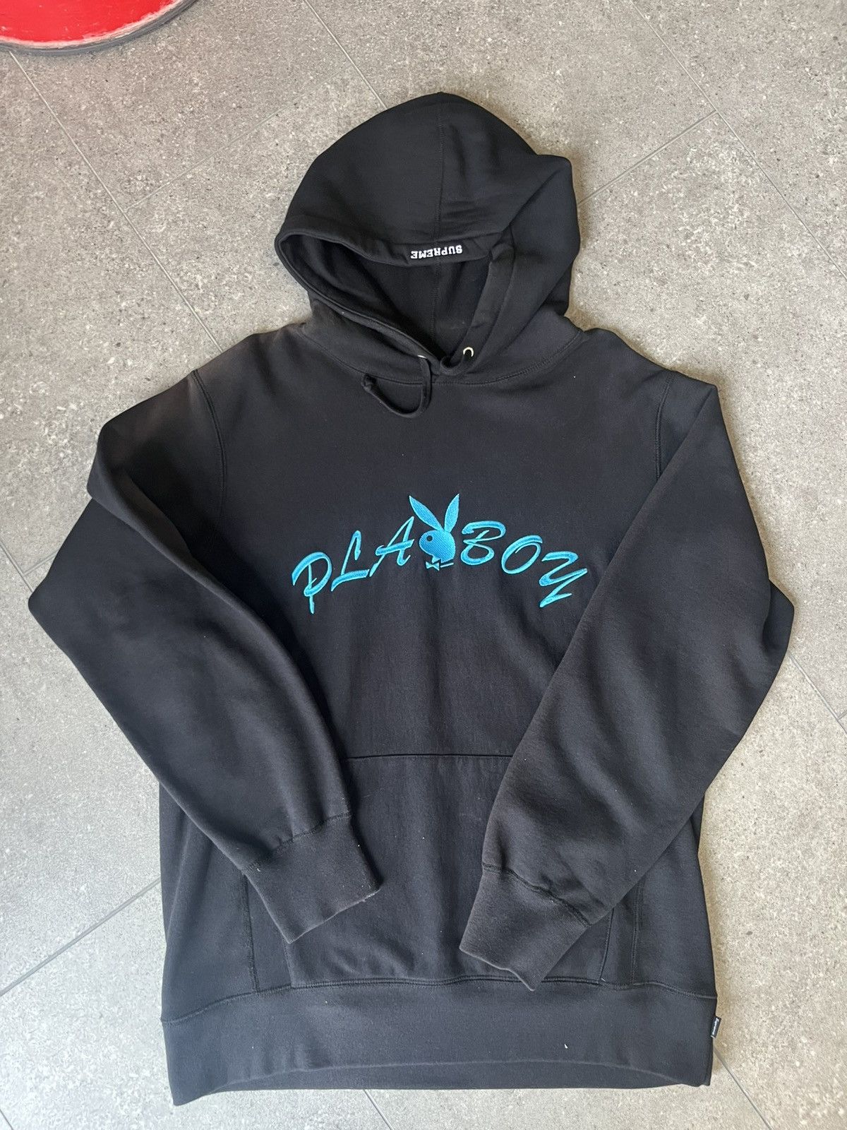 パーカー・フーディ SS17 SUPREME PLAYBOY HOODED SWEATSHIRTS BLACK S Supreme Playboy Hooded Sweatshirt (SS17) Black Men's - SS17 - US