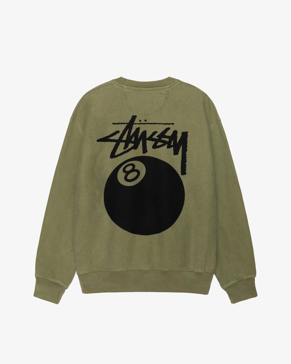 image of Stussy 8 Ball Pigment Dyed Crew in Pink, Men's (Size 2XL)