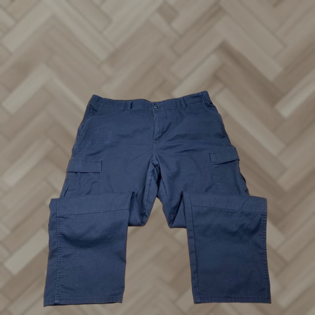 Vintage VF Imagewear Blue Cargo Pants Work Trouser EMS XL Size US 36 / EU 52 - 1 Thumbnail