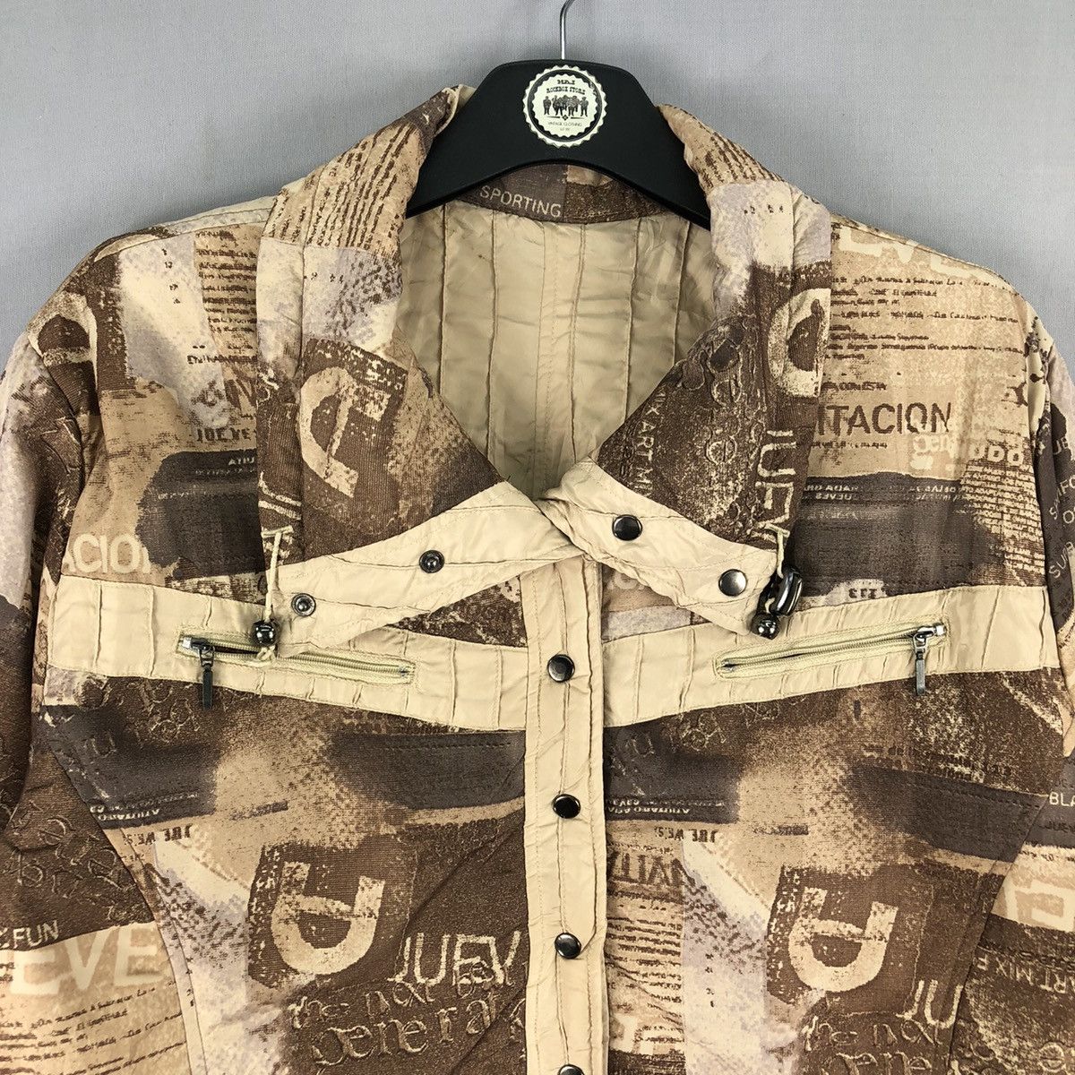 Japanese Brand Vintage Y2K Reversible Jacket Fullprint by Locarino Size US M / EU 48-50 / 2 - 7 Thumbnail