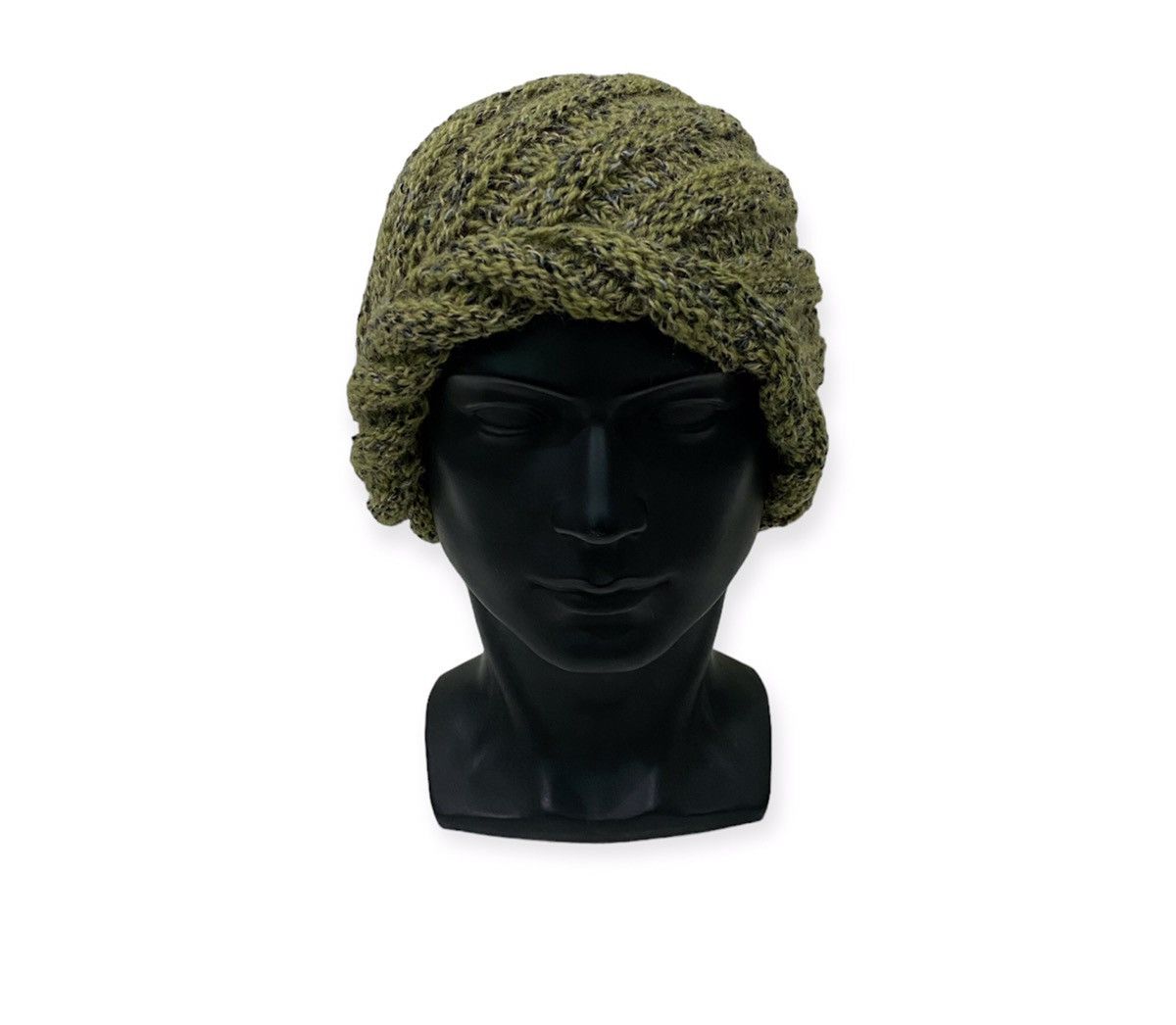 image of Turban Style Beanie Hat in Green, Men's