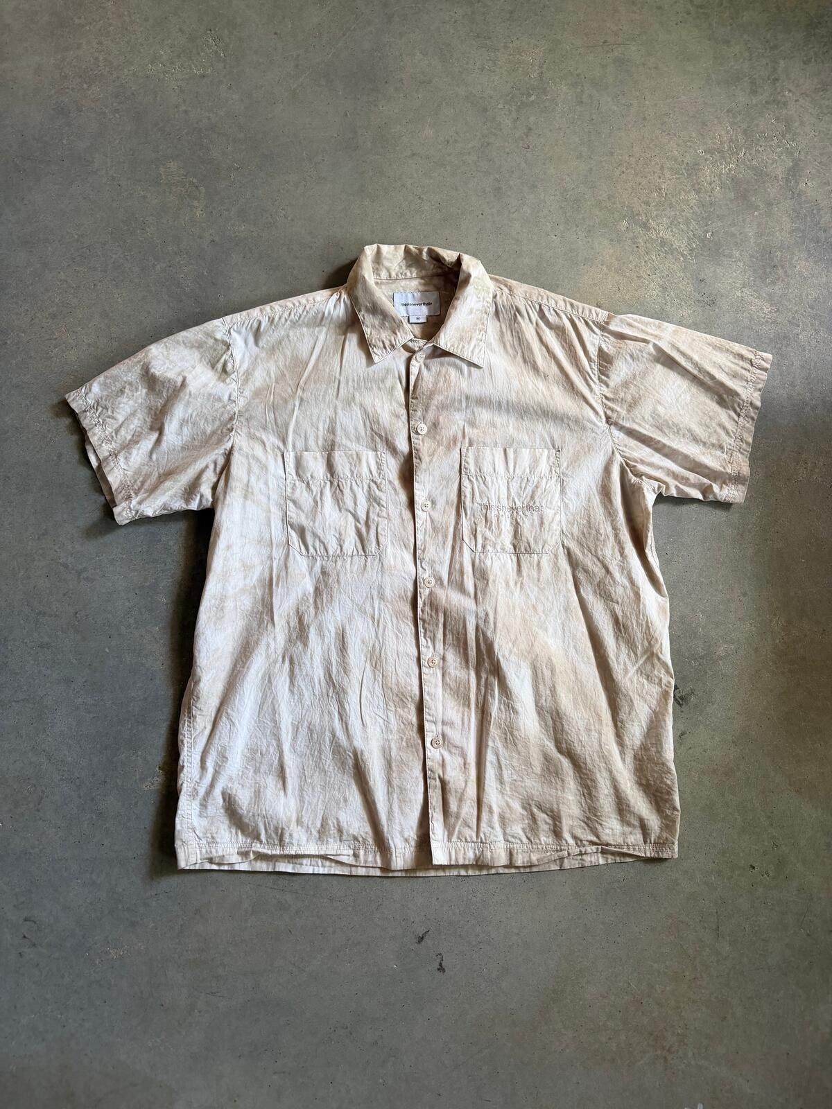thisisneverthat Thisisneverthat Brown Button Up Shirt Sz M Size US M / EU 48-50 / 2 - 1 Thumbnail