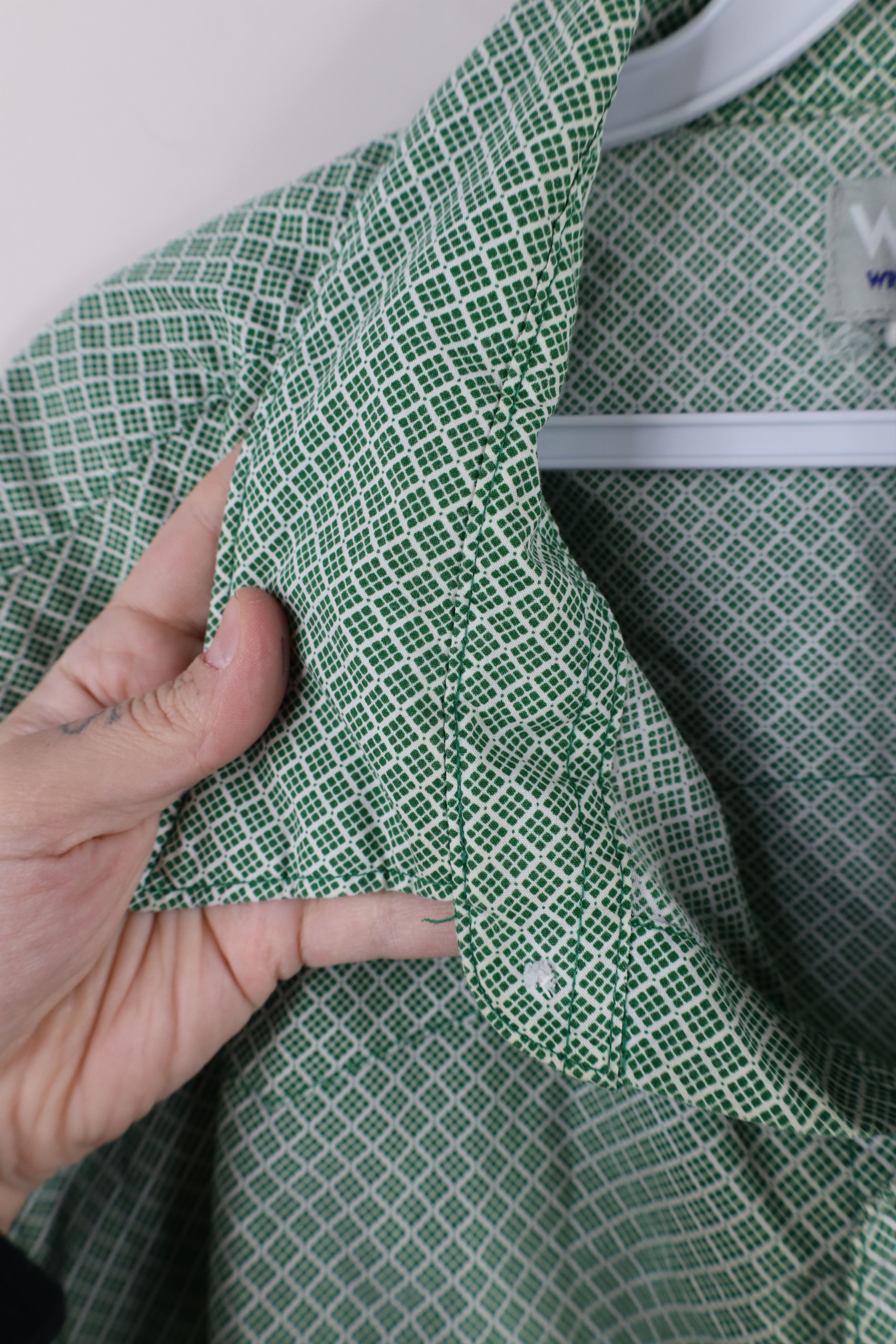 Vintage × Wrangler Vintage Wrangler Geometric Western Snap Button Shirt Green Size US XXL / EU 58 / 5 - 5 Thumbnail