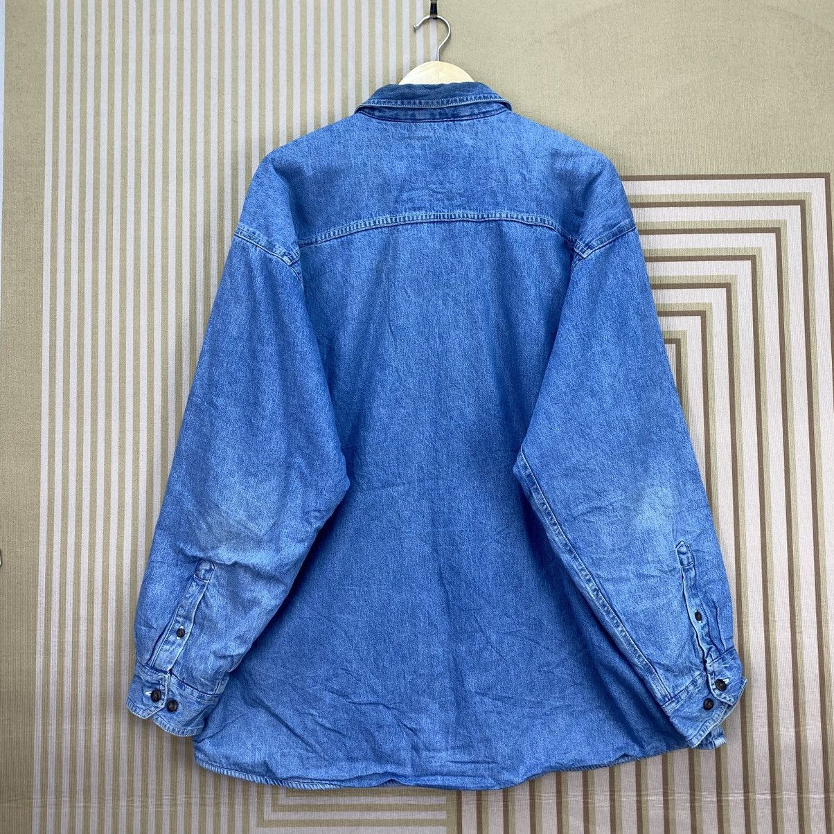 American Apparel 🫶Vintage america blue fleece lined Denim Shirt Jackey Size US M / EU 48-50 / 2 - 2 Thumbnail