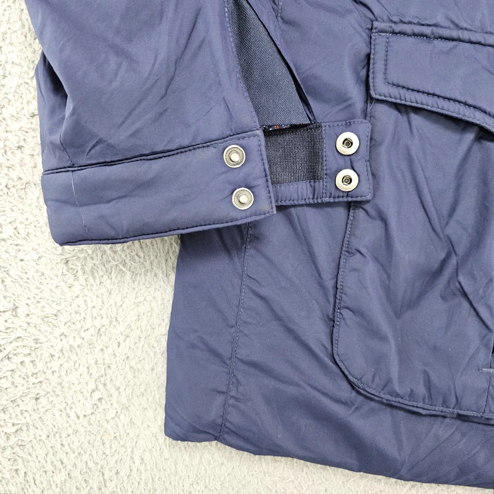 UNTUCKit UNTUCKit Lanson Jacket Mens XL Blue Full Zip Nylon Quilt Lined Weather Resistant Breathing Pockets Stand-Up Collar Regular Fit Size US XL / EU 56 / 4 - 3 Thumbnail