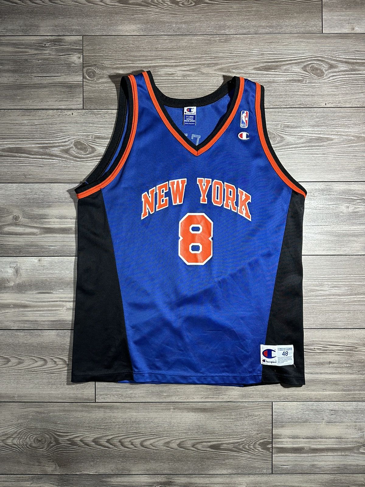 Vintage Vintage New York Knicks Sprewell Champion Jersey Grailed