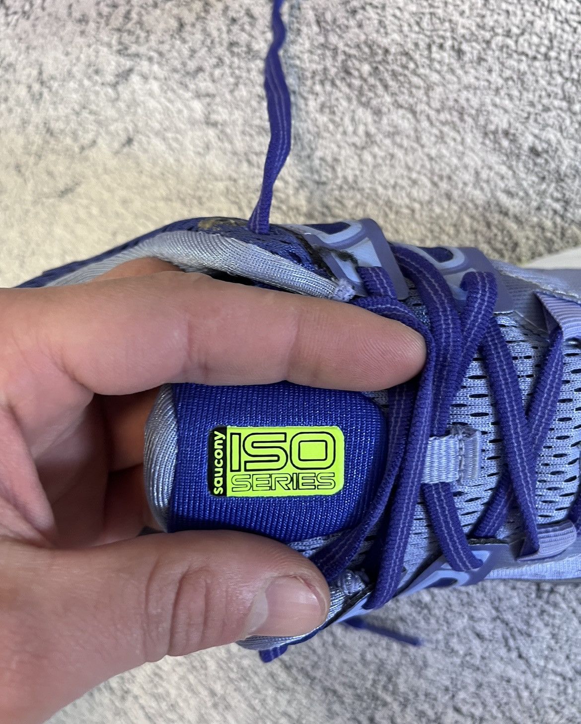Saucony Saucony Hurricane ISO 3 W Women’s Running Shoes Purple Navy Size US 8.5 / IT 38.5 - 11 Thumbnail