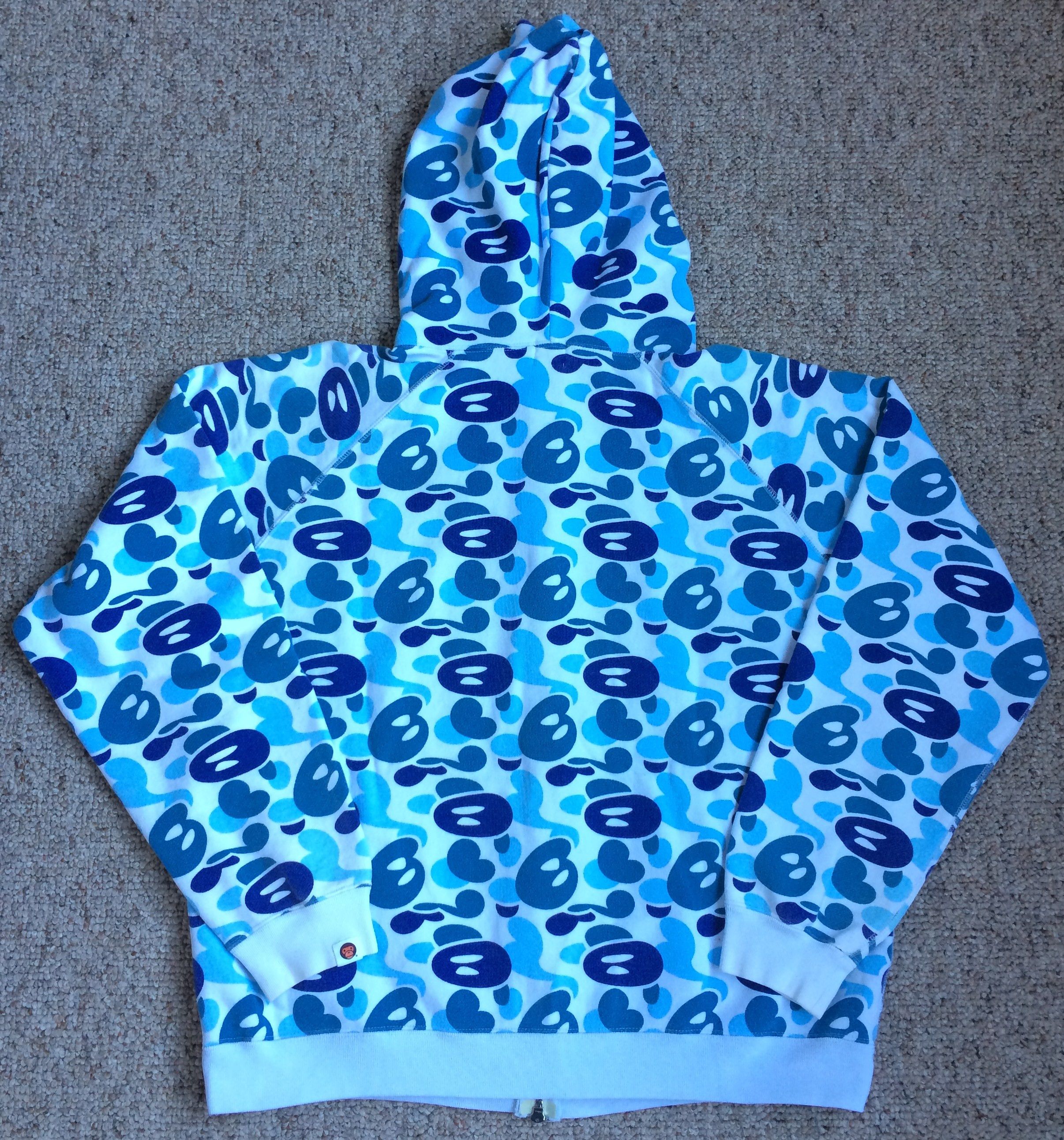 Bape F/W 2006 Bape Baby Milo Blue Camo Full Zip Hoodie Size US M / EU 48-50 / 2 - 7 Thumbnail