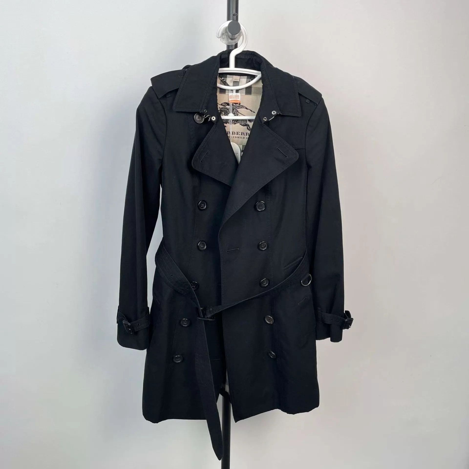 Burberry Burberry cotton trench coat 38 black Size XS / US 0-2 / IT 36-38 - 1 Thumbnail
