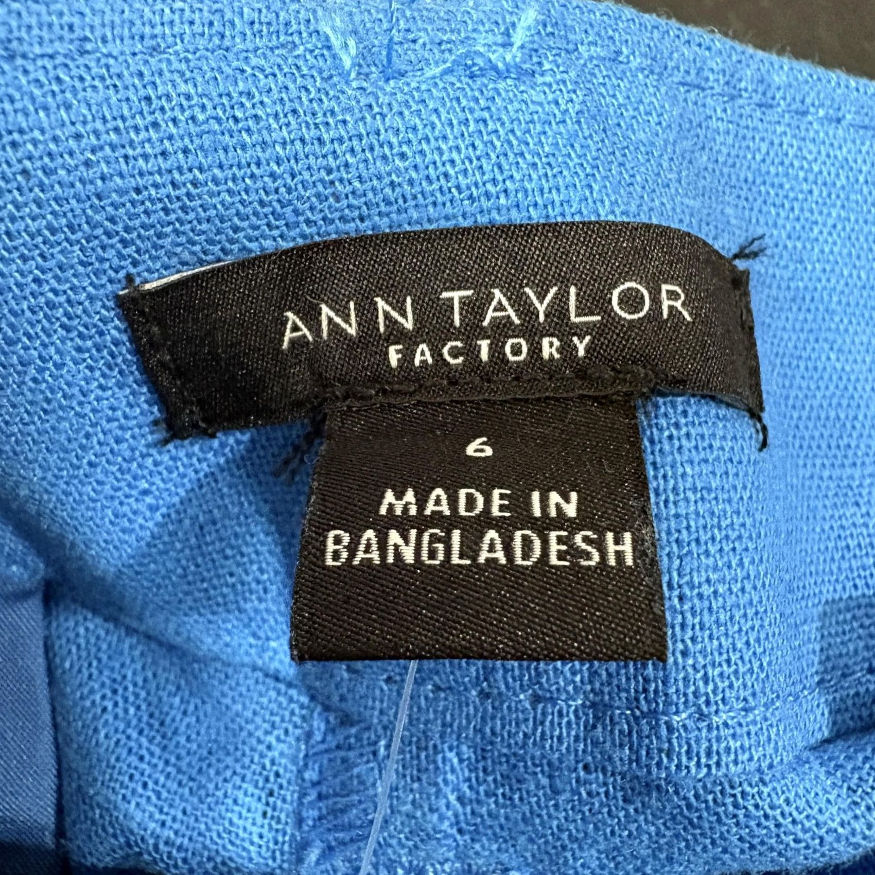 Ann Taylor Ann Taylor Factory The High Waist Wide Leg Dress Pants Womens 6 Blue Linen NWT Size 28" / US 6 / IT 42 - 5 Thumbnail