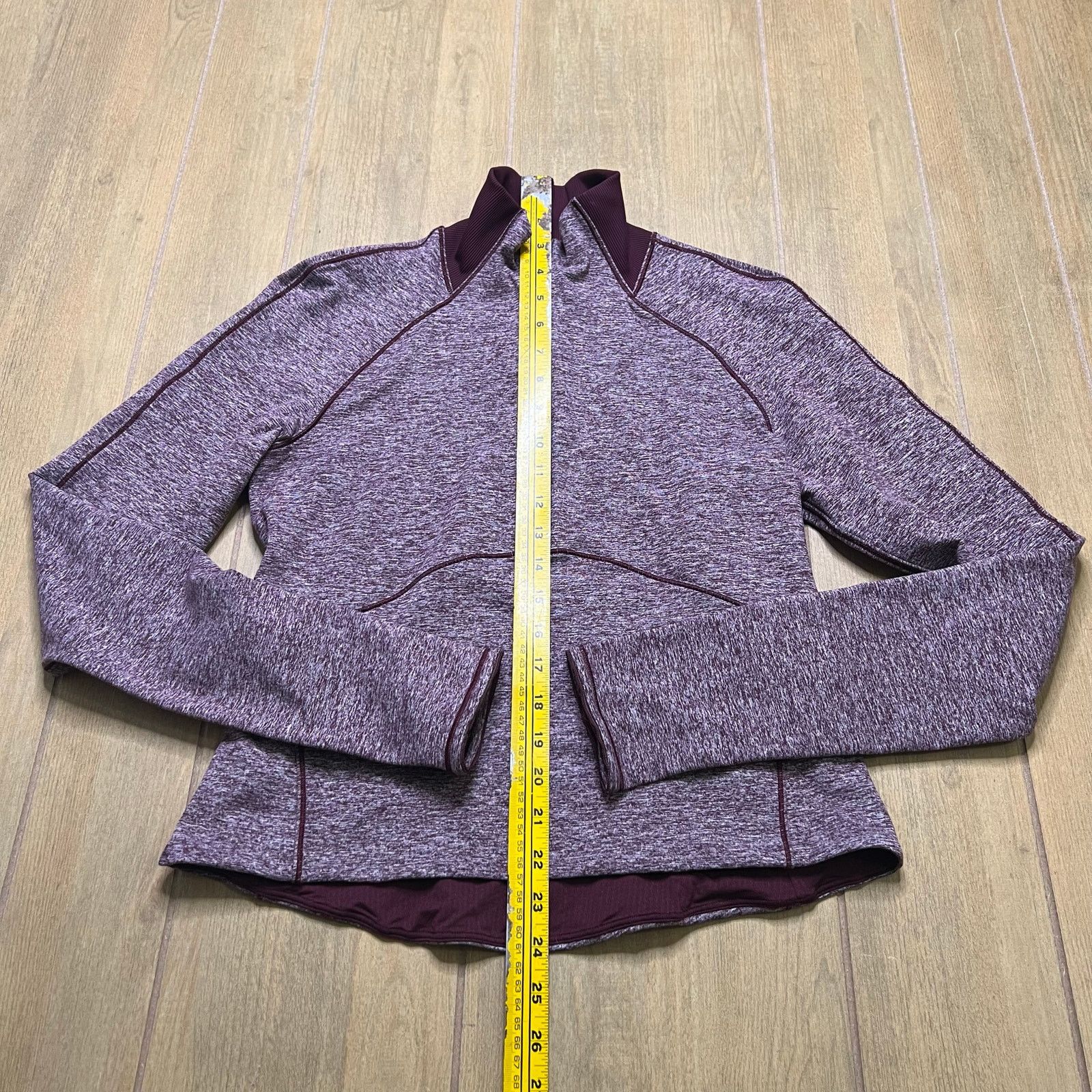 Lululemon Lululemon Women Always Alert 1/2 Zip Heathered Garnet Sz 8 Size M / US 6-8 / IT 42-44 - 7 Thumbnail