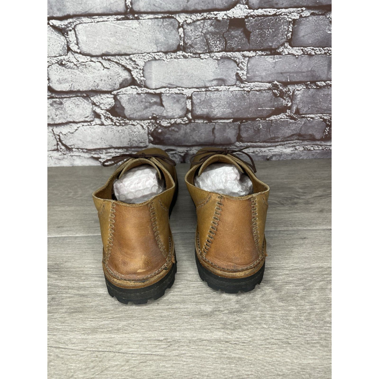 Vibram JF Vibram Brown Leather Casual Lace Up Oxfords Shoes Women S Size US 8.5 / IT 38.5 - 5 Thumbnail