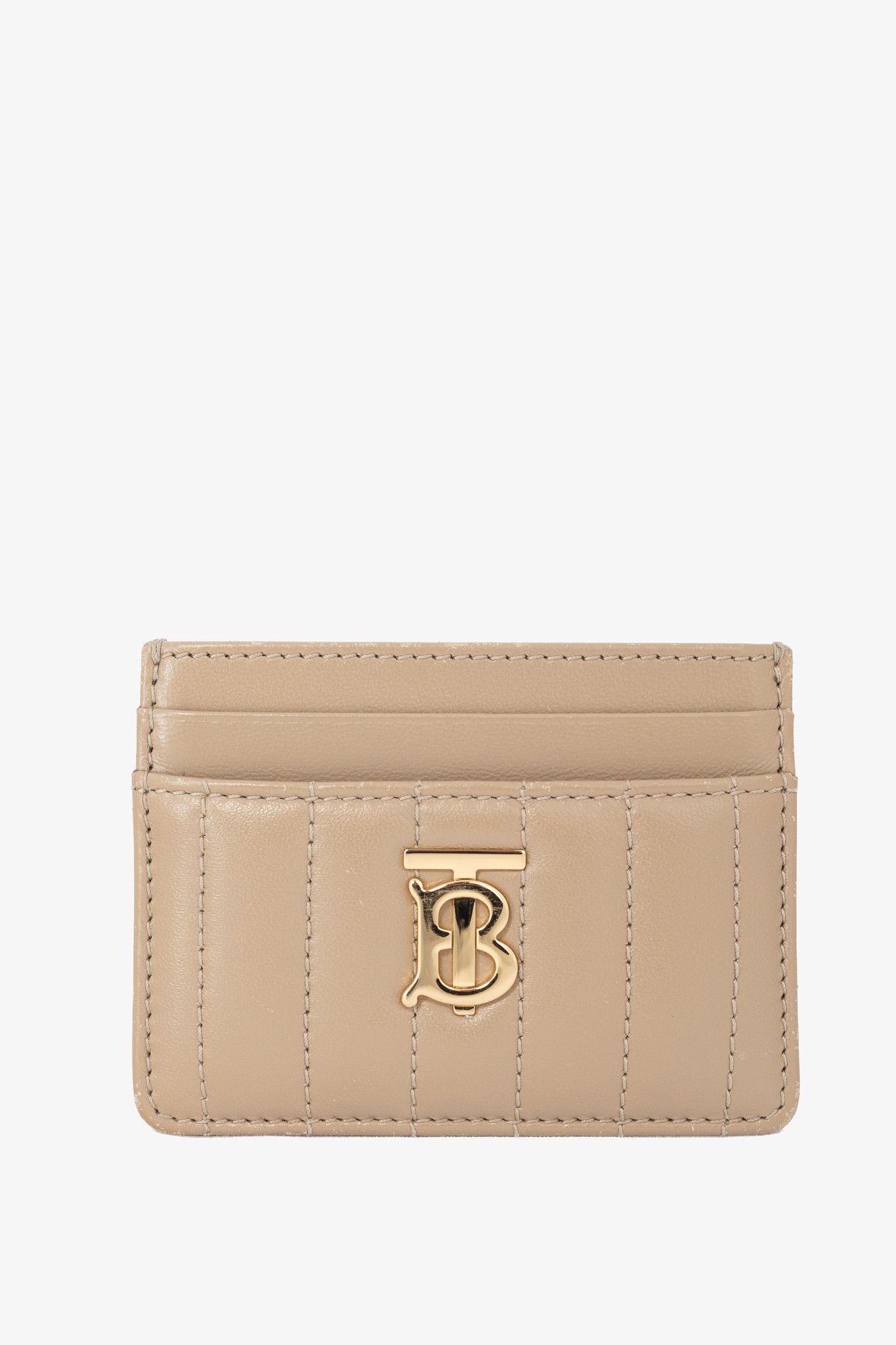 Burberry Burberry Lola Taupe Quilted Lambskin Card Holder Size ONE SIZE - 1 Thumbnail