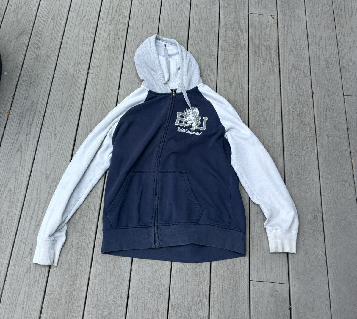 Ecko Unltd. Blue/White Ecko Hoodie Size US XL / EU 56 / 4 - 1 Thumbnail