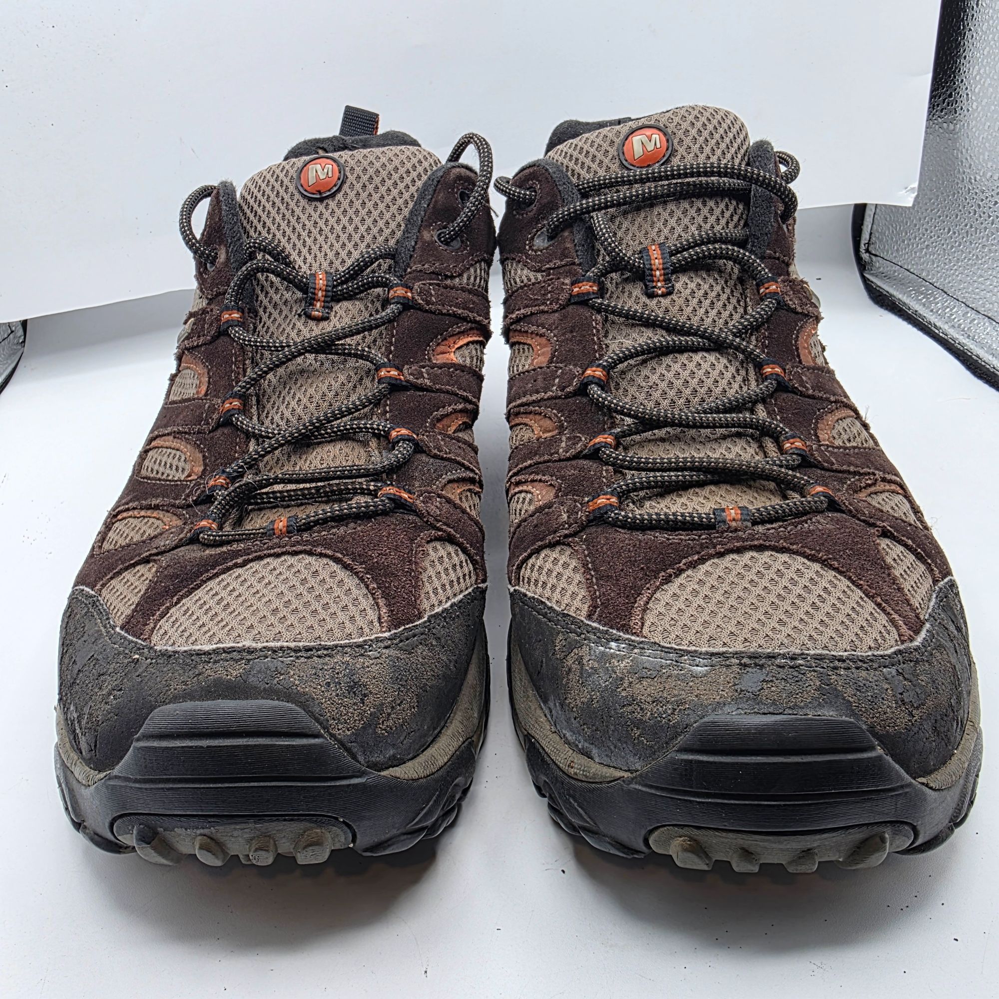 Merrell Merrell Moab Mens Size 15 Brown Hiking Shoes Gore-Tex Vibram Size US 15 / EU 48 - 11 Thumbnail