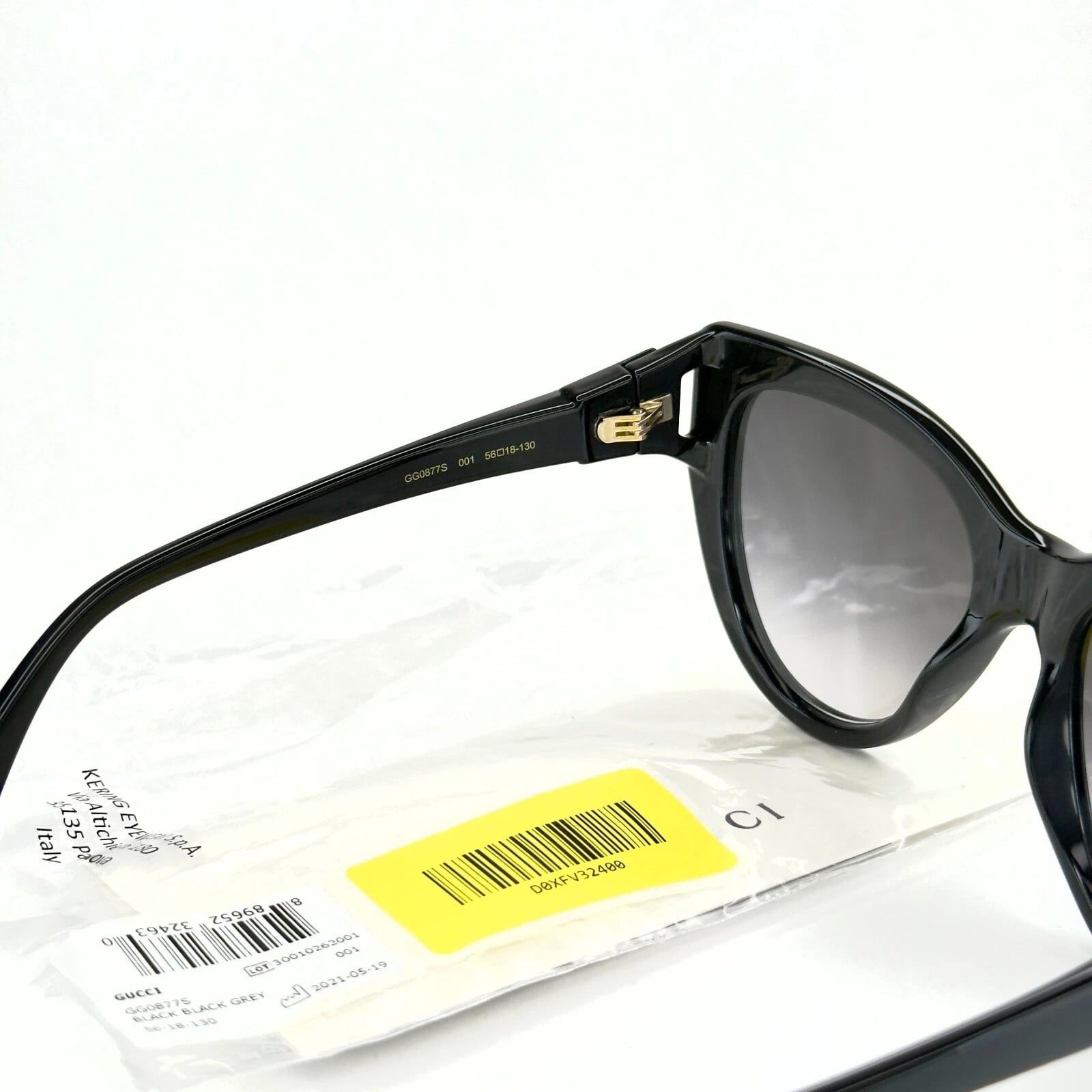 Gucci GUCCI GG0877S 0877 Black Oversized Cat eye Logo 001 Size ONE SIZE - 2 Thumbnail