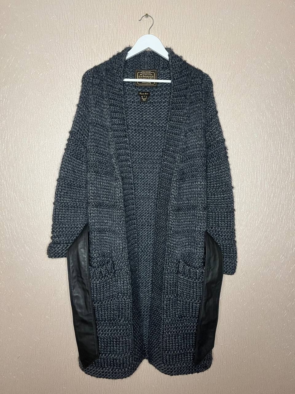 Coach Cardigan Coach Hand Knit Wool Size S / US 4 / IT 40 - 1 Thumbnail