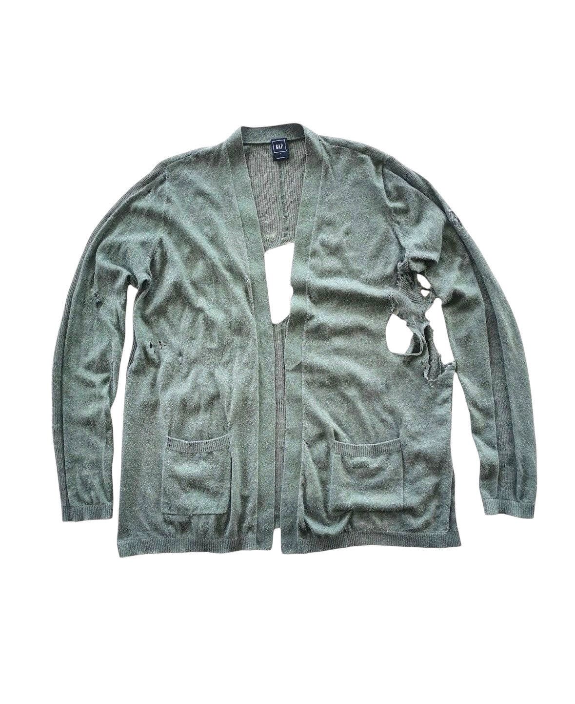 Gap Gap Cardigan Heavily Grunge Distressed Size US L / EU 52-54 / 3 - 1 Thumbnail