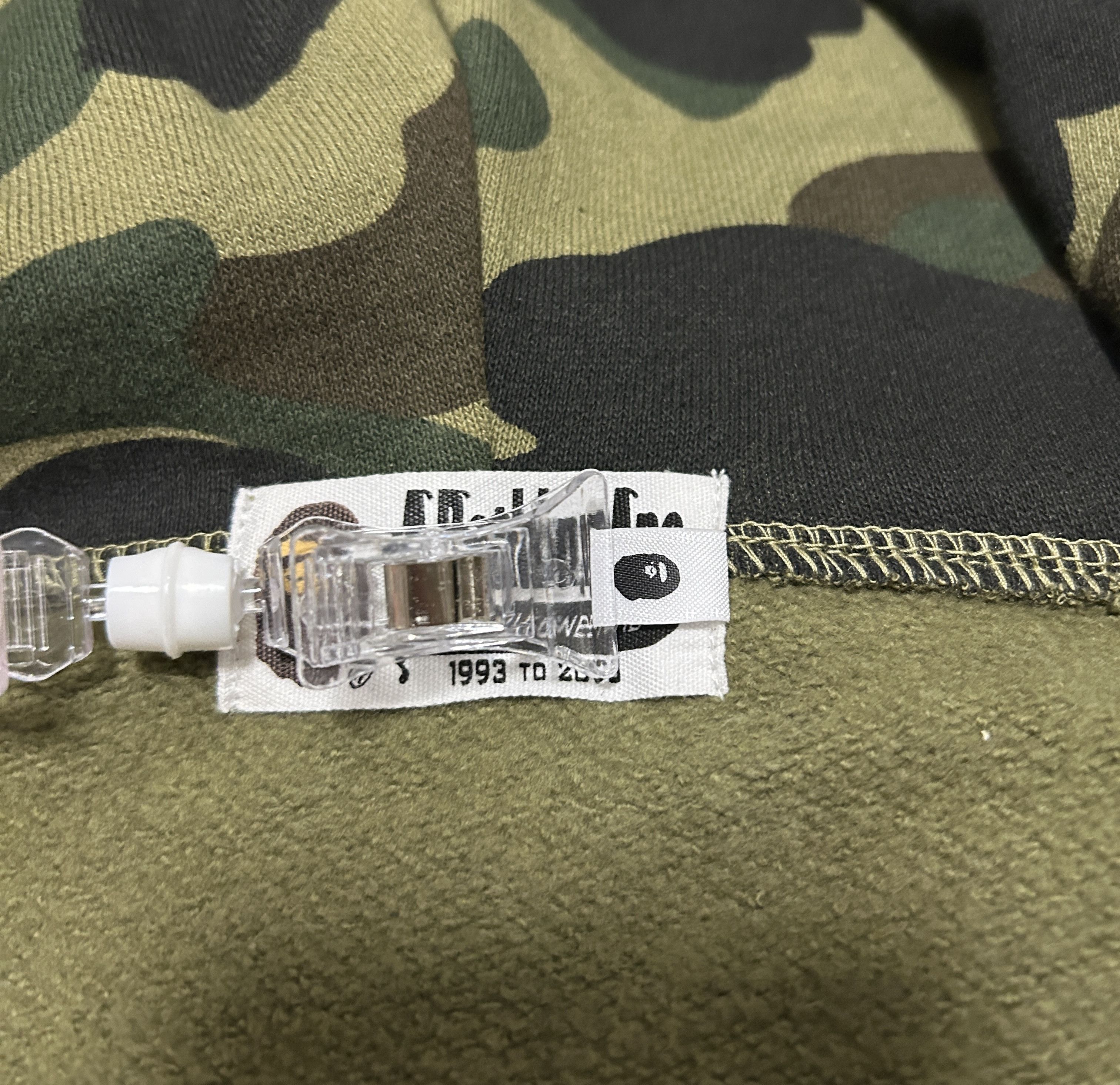 Bape Bape 1st Camo Green Spell Out Full Zip Hoodie Size US S / EU 44-46 / 1 - 5 Thumbnail
