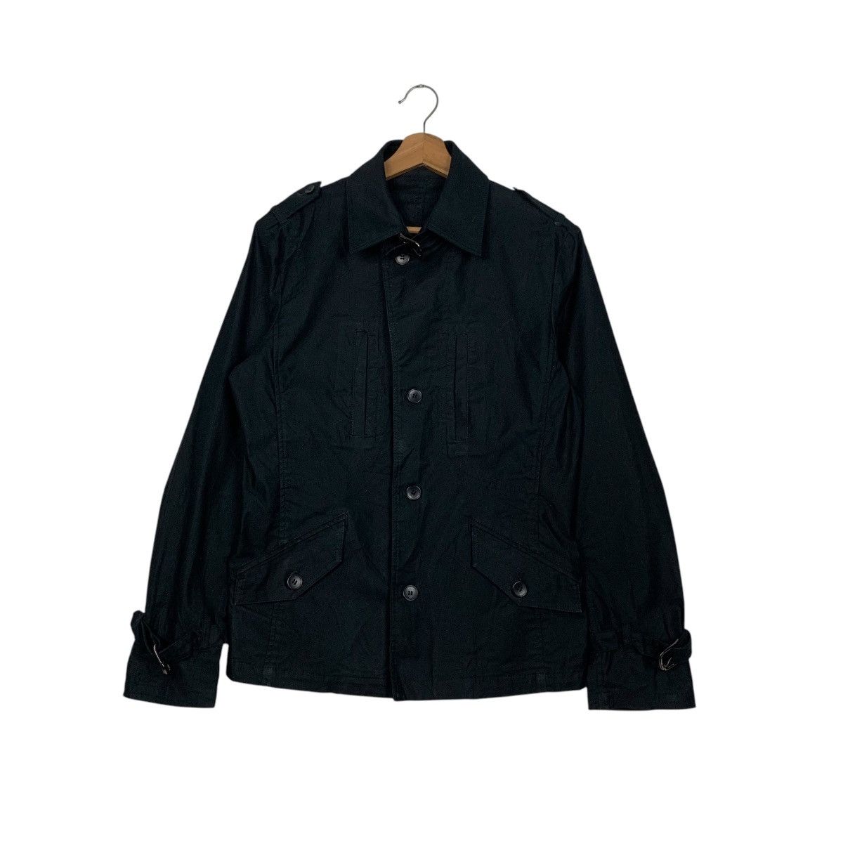 Takeo Kikuchi TAKEO KIKUCHI Black Cotton Chore Coat Jacket #2761-C124 Size US S / EU 44-46 / 1 - 1 Thumbnail