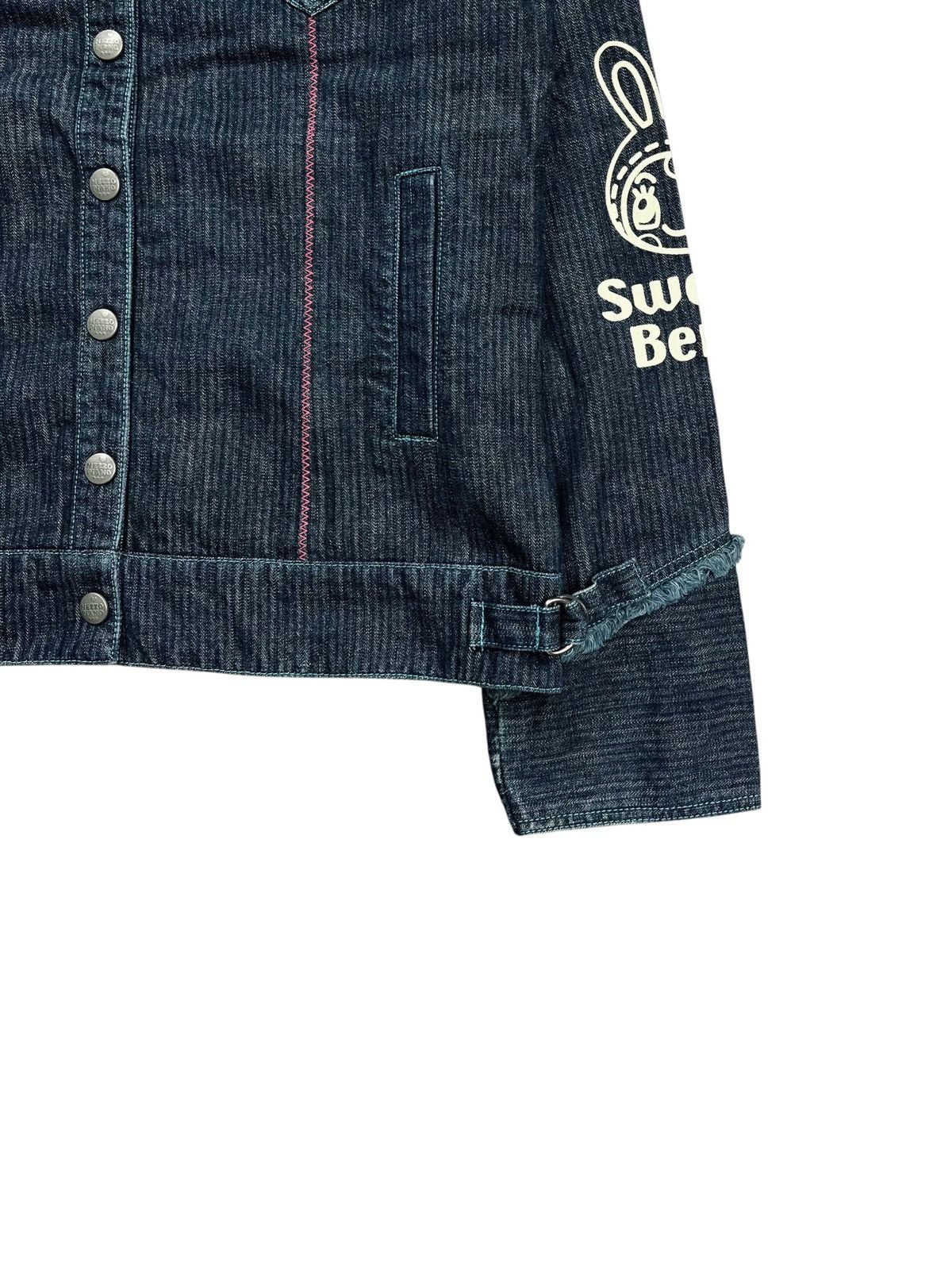 Angel Blue 2000s Mezzo Piano - Sweet Berrie Denim Jacket Size M / US 6-8 / IT 42-44 - 4 Thumbnail