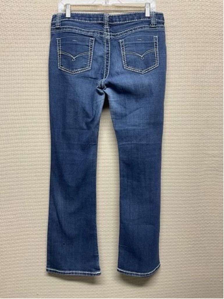 Other VTG Blue Asphalt Distressed Denim Flare Leg Jeans Women 11 Size 34" / US 12 / IT 48 - 8 Thumbnail