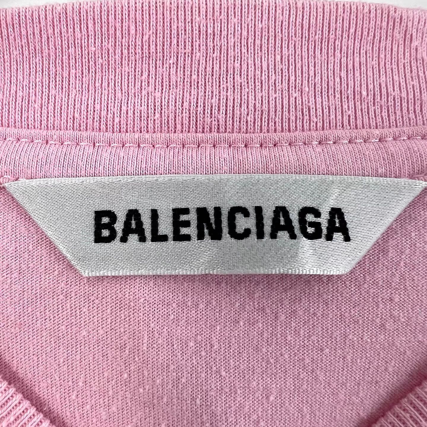 Balenciaga Balenciaga Seven-Language Print Short Sleeve T-shirt K12 Size US S / EU 44-46 / 1 - 4 Thumbnail