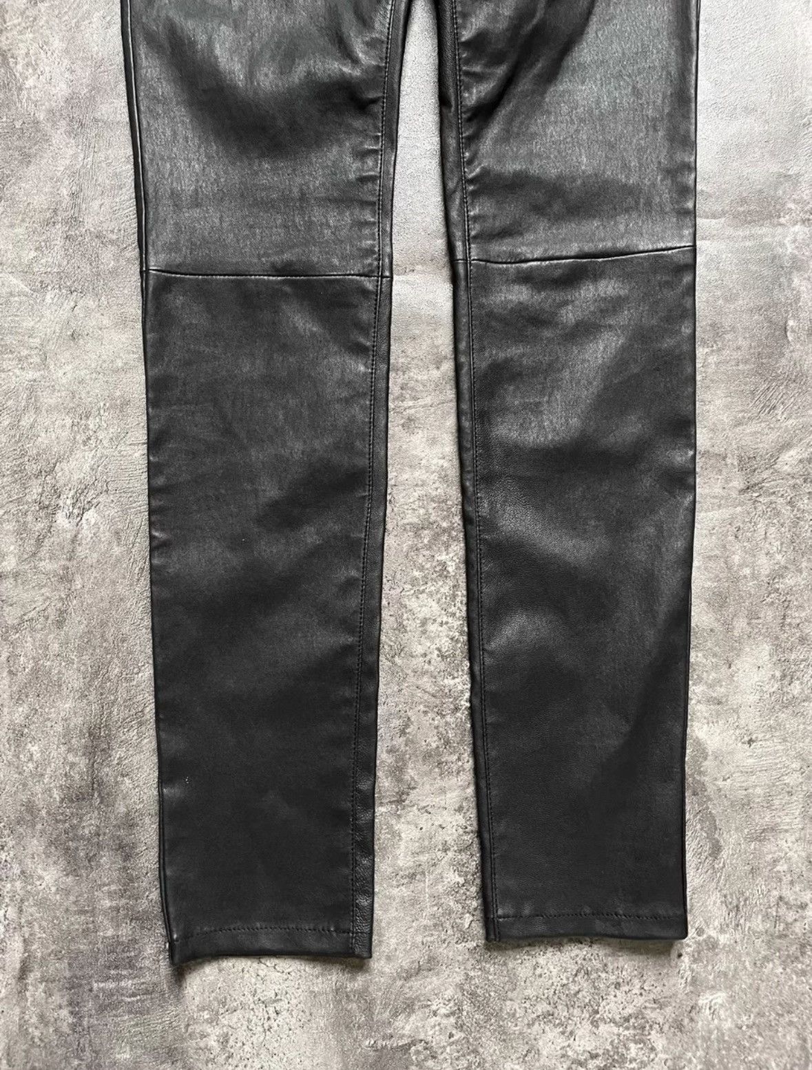 Saint Laurent Paris SAINT LAURENT LEATHER PANTS Size 30" / US 8 / IT 44 - 4 Thumbnail