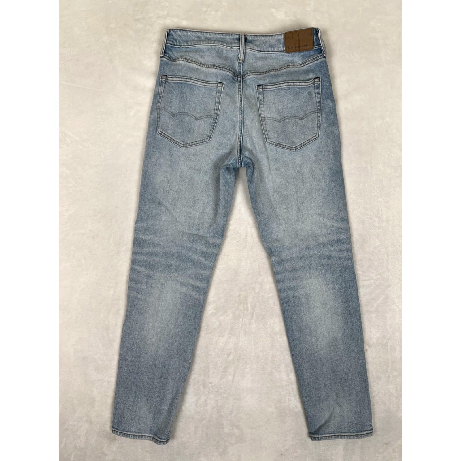 American Eagle Outfitters American Eagle Jeans Mens 28x30 Blue Skinny Light Wash Real Good Stretch Denim Size US 28 / EU 44 - 6 Thumbnail