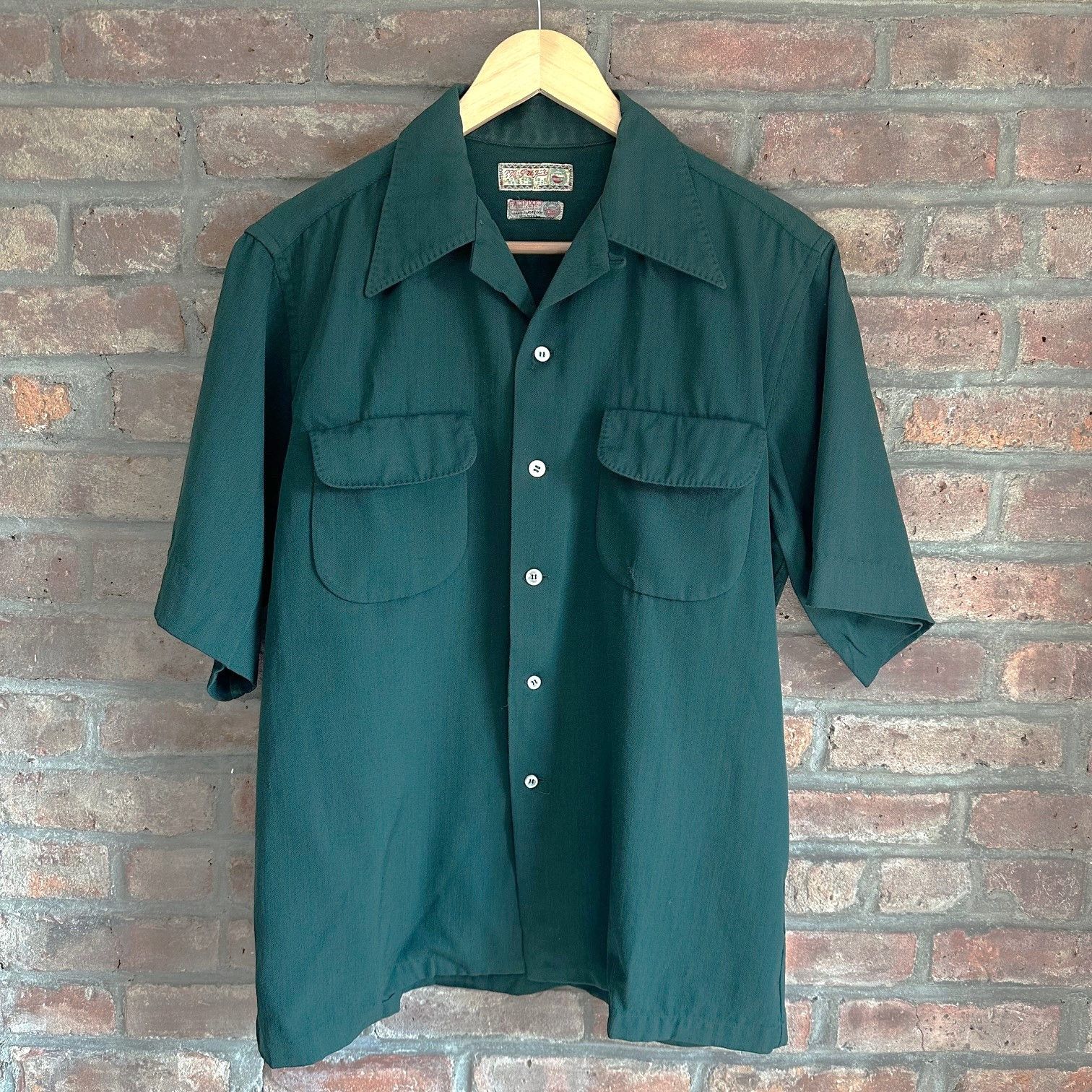 McGregor 1940s Wool Camp Loop Collar Shirt Size US L / EU 52-54 / 3 - 1 Thumbnail