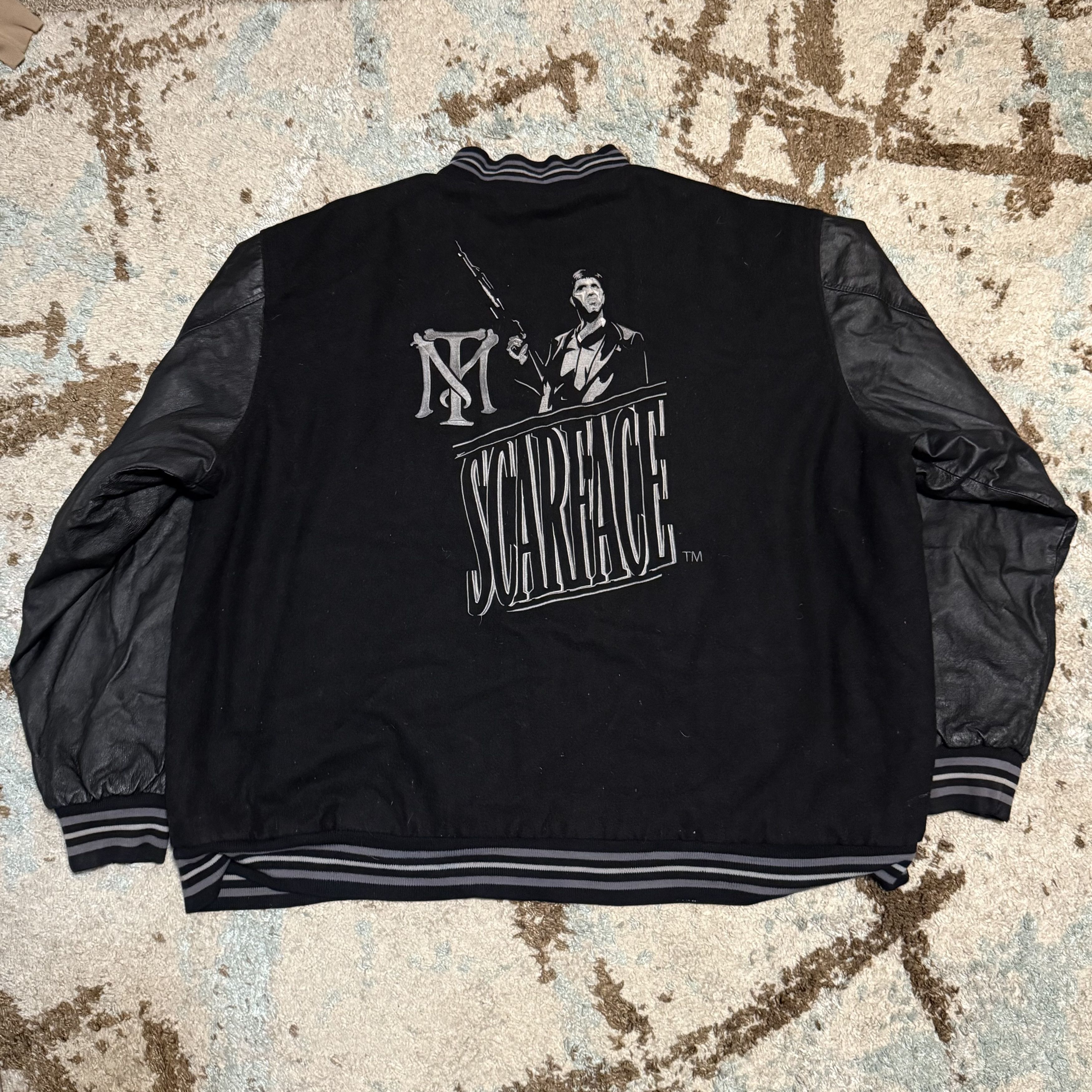 JH Design Vintage Scarface JH Designer Racing Jacket 6XL (Fits 3XL) Size US XXL / EU 58 / 5 - 2 Thumbnail