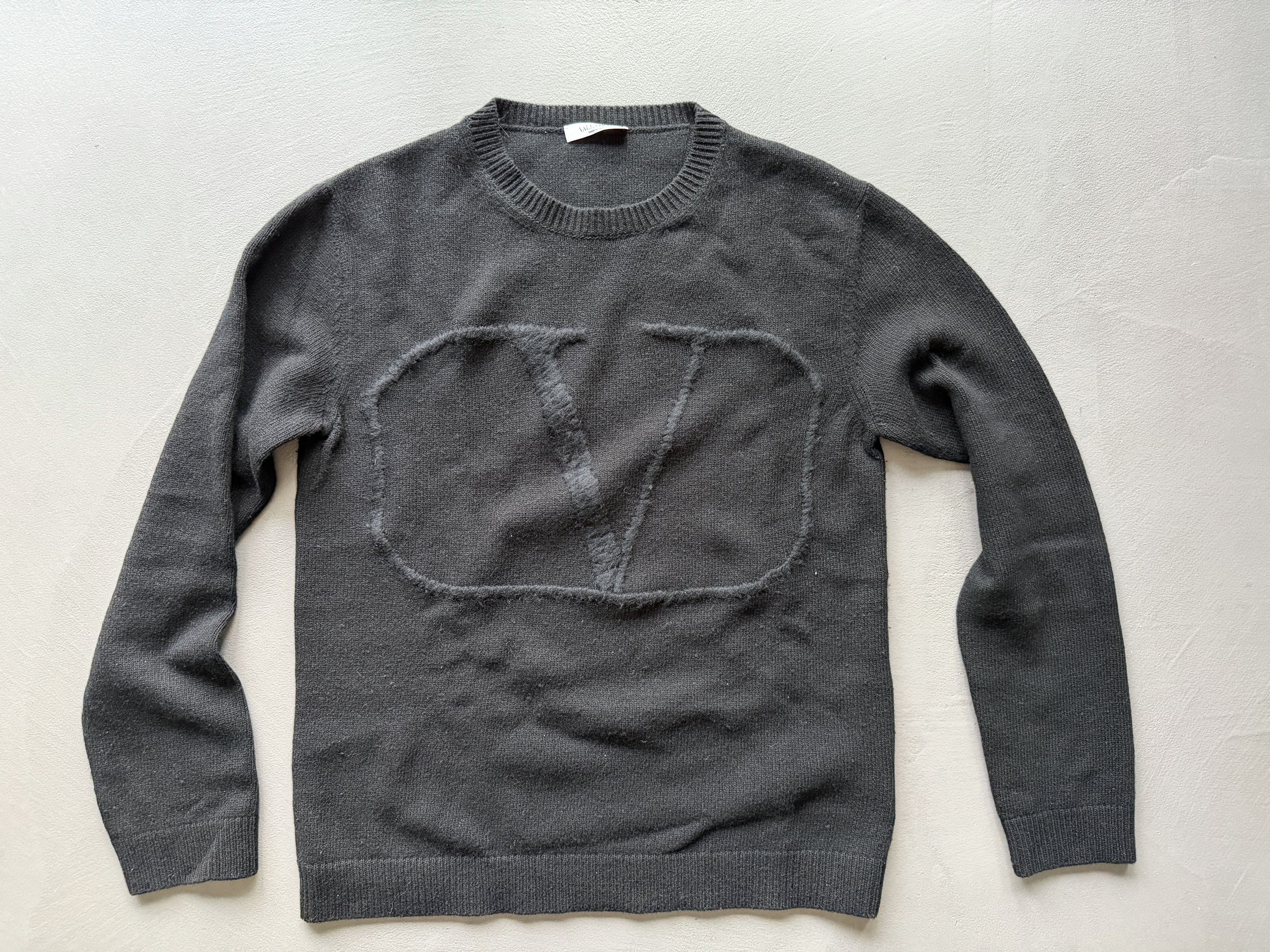 Valentino Valentino Wool Cashmere Logo Sweater Size US S / EU 44-46 / 1 - 2 Thumbnail