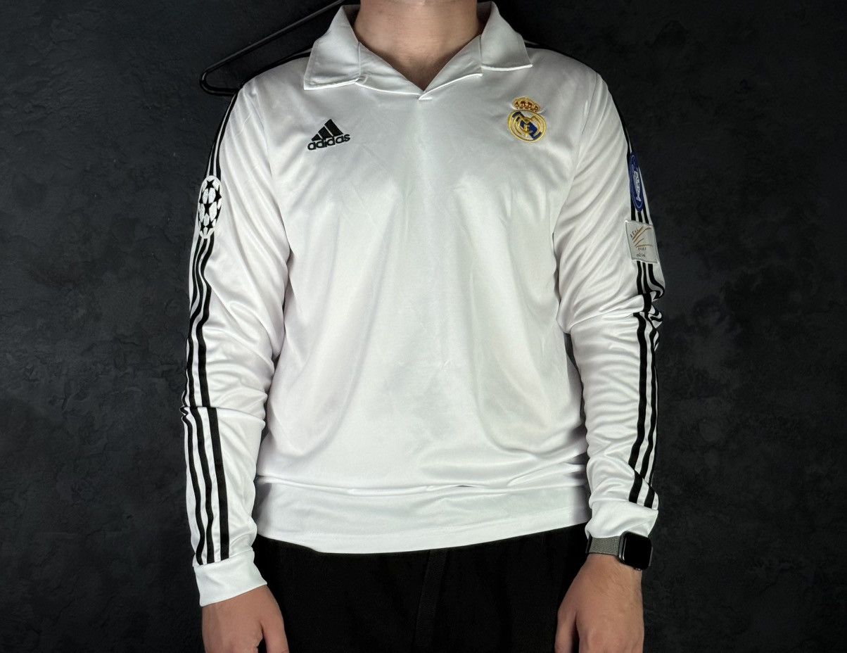 Adidas Zidane Real Madrid 2002 Longsleeve Football Tee Shirt Size US XL / EU 56 / 4 - 2 Thumbnail
